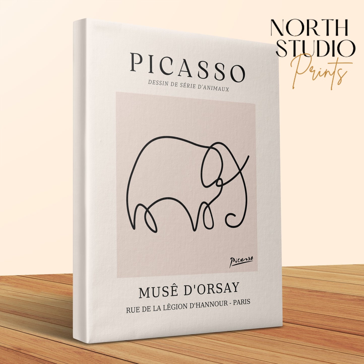 Premium Poster of Abstract Elephant Muse D'Orsay Picasso Canvas Wraps