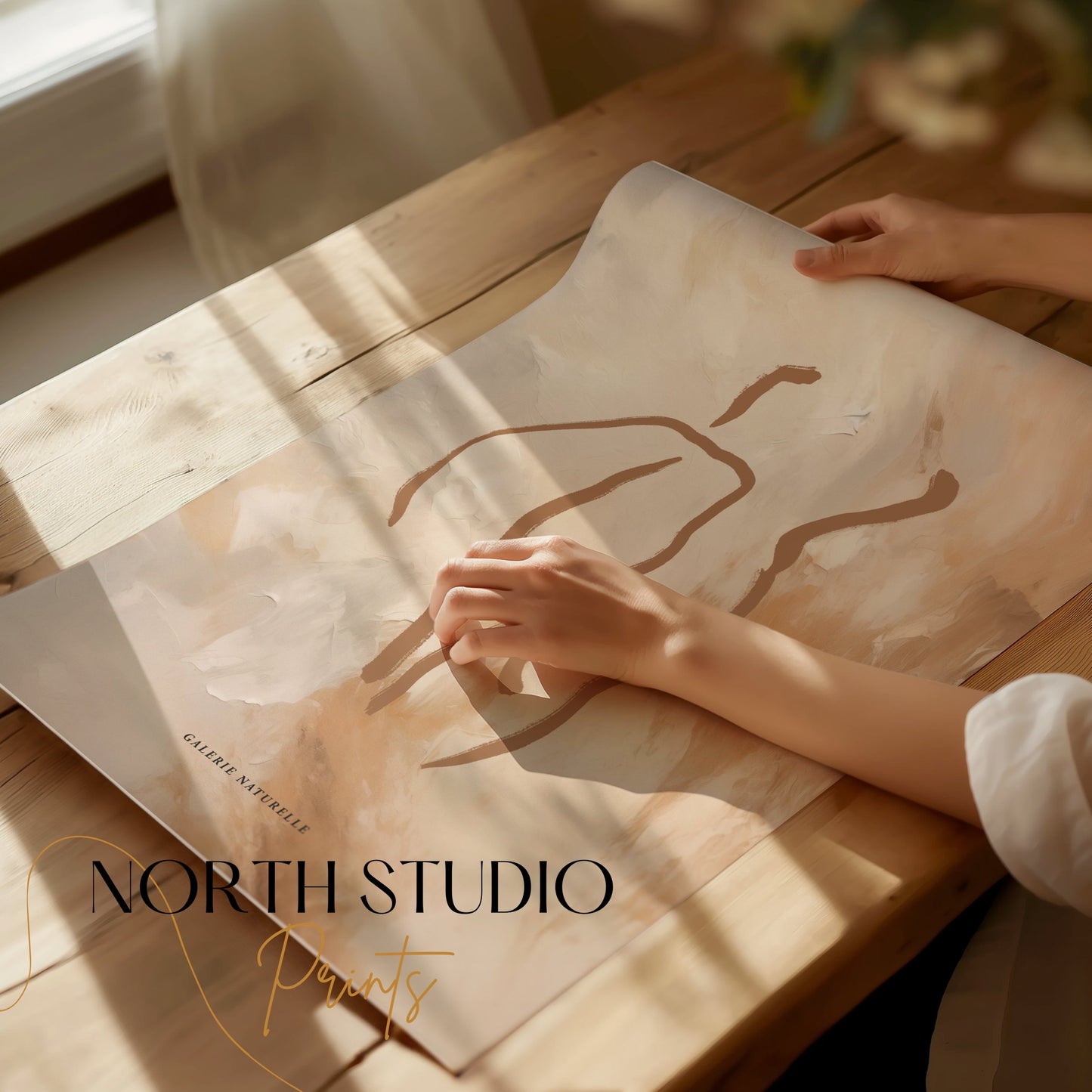 Premium Poster of Abstract Figure Art with Earthy Tones Posters