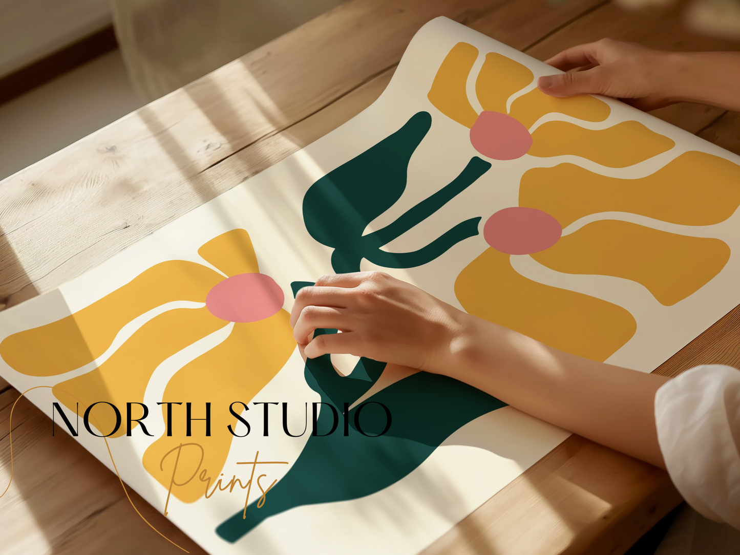 Premium Poster of Abstract Floral Art Modern Aesthetic Wall Decor Posters