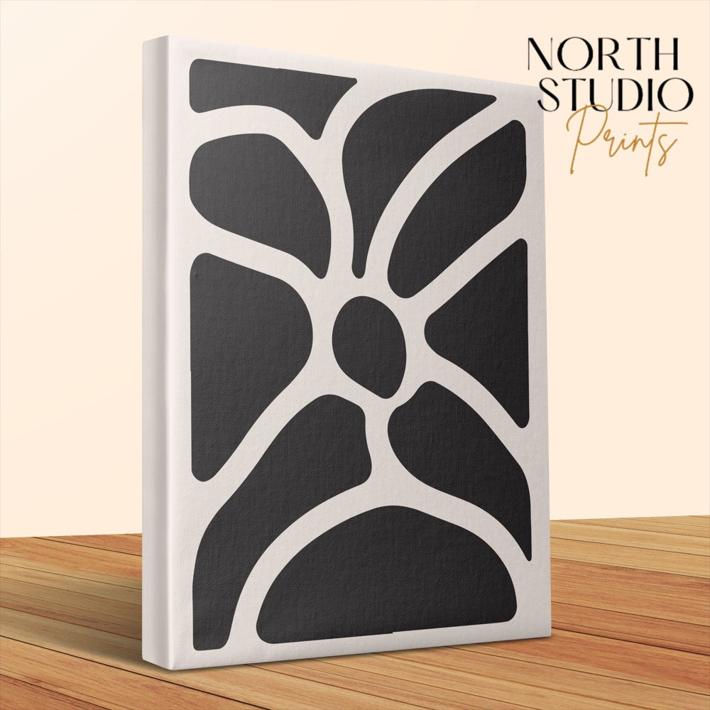 Premium Poster of Abstract Floral Wall Art Canvas Wraps