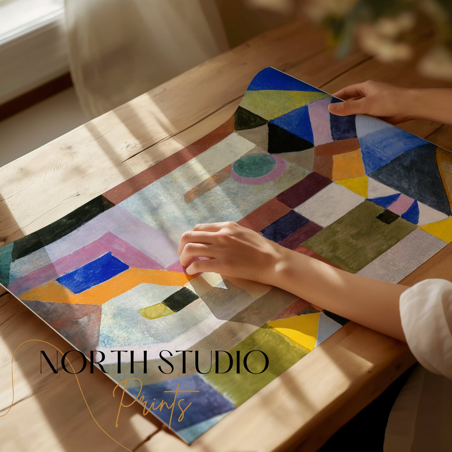 Premium Poster of Abstract Geometric Shapes Colorful Art Prints Posters