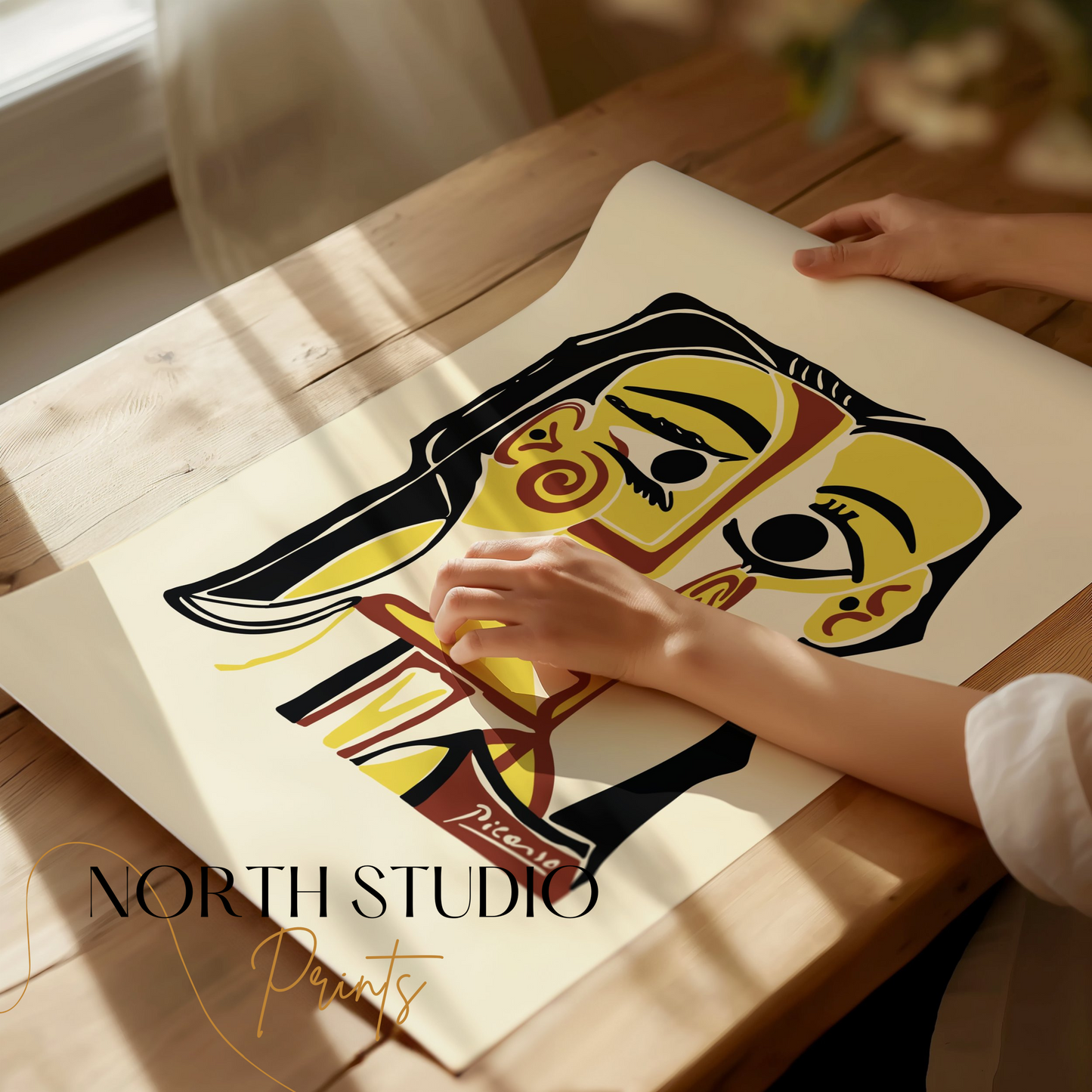 Premium Poster of Abstract Picasso Style Art Print for Home Decor Posters