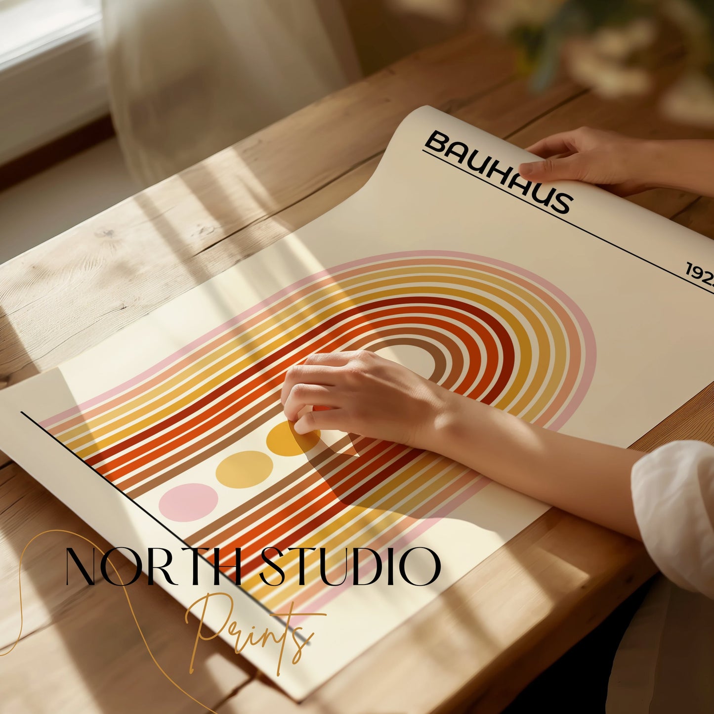 Premium Poster of Bauhaus 1923 Modern Minimalist Arch Design Posters
