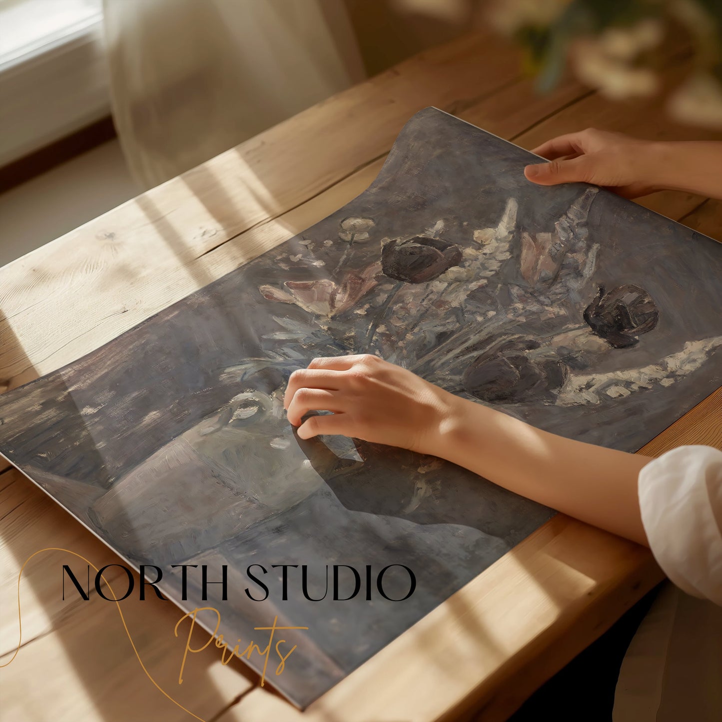 Premium Poster of Beautiful Abstract Floral Still Life Art Print Posters