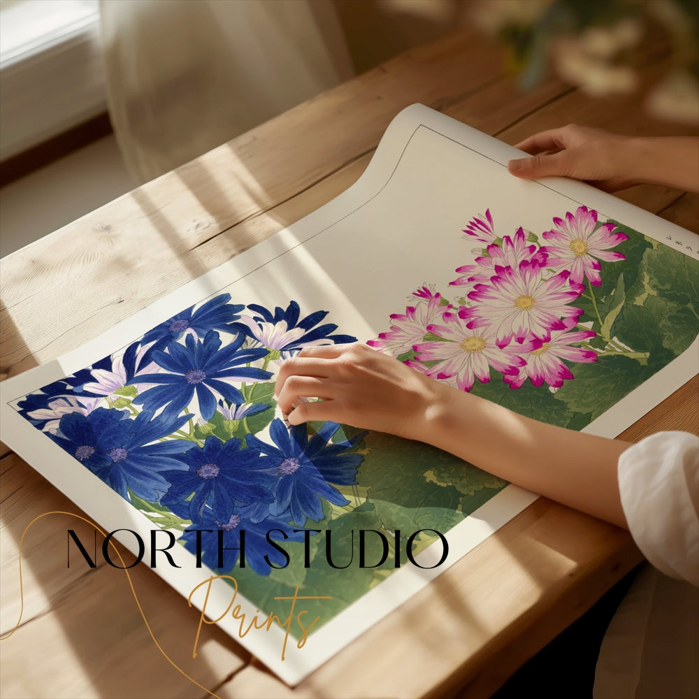 Premium Poster of Beautiful Floral Collection Japanese Style Art Posters