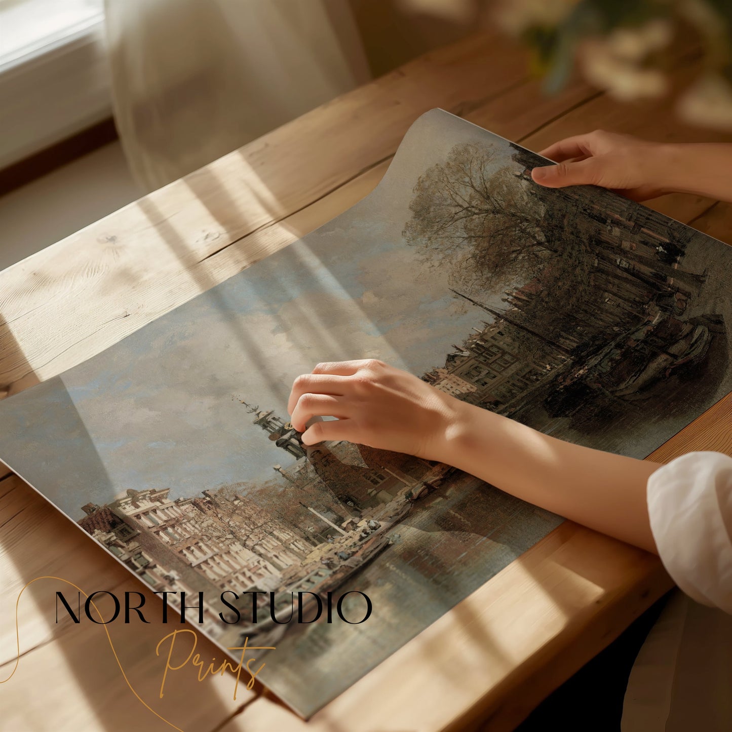 Premium Poster of Beautiful Historic European Cityscape Art Posters