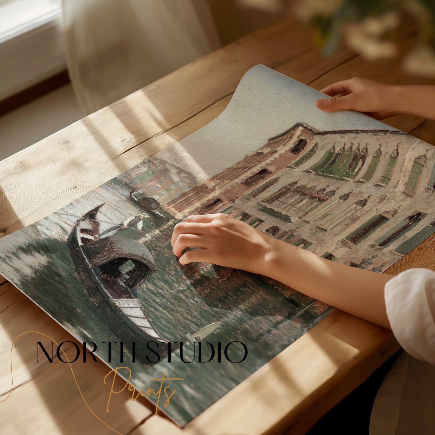 Premium Poster of Beautiful Scenic Canals and Architecture Posters