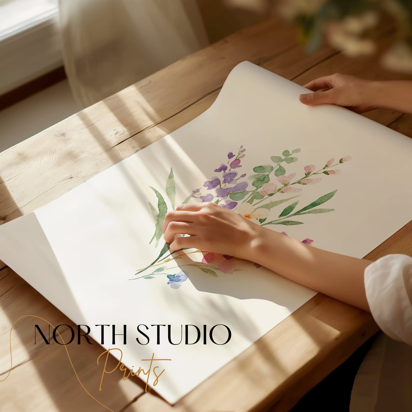 Premium Poster of Beautiful Watercolor Floral Botanical Art Posters
