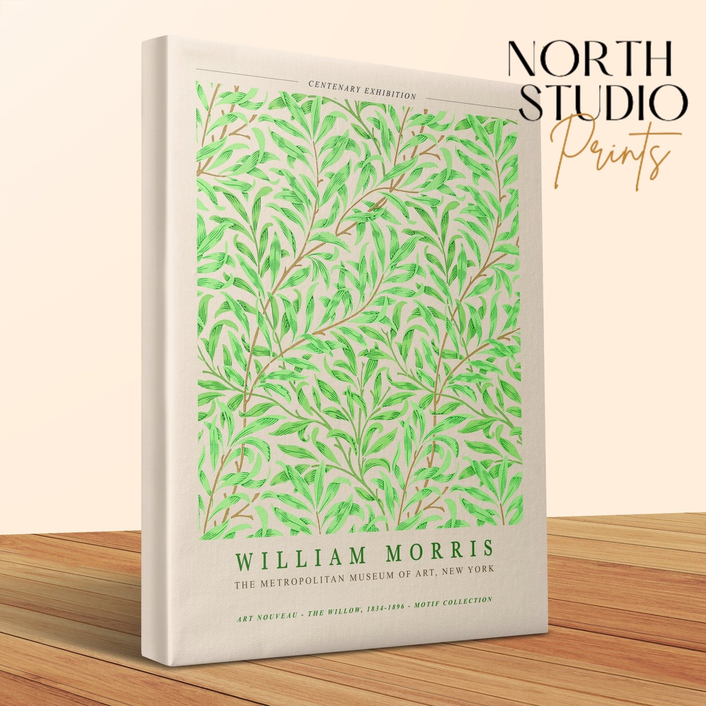 Premium Poster of Centenary Exhibition New York William Morris Canvas Wraps