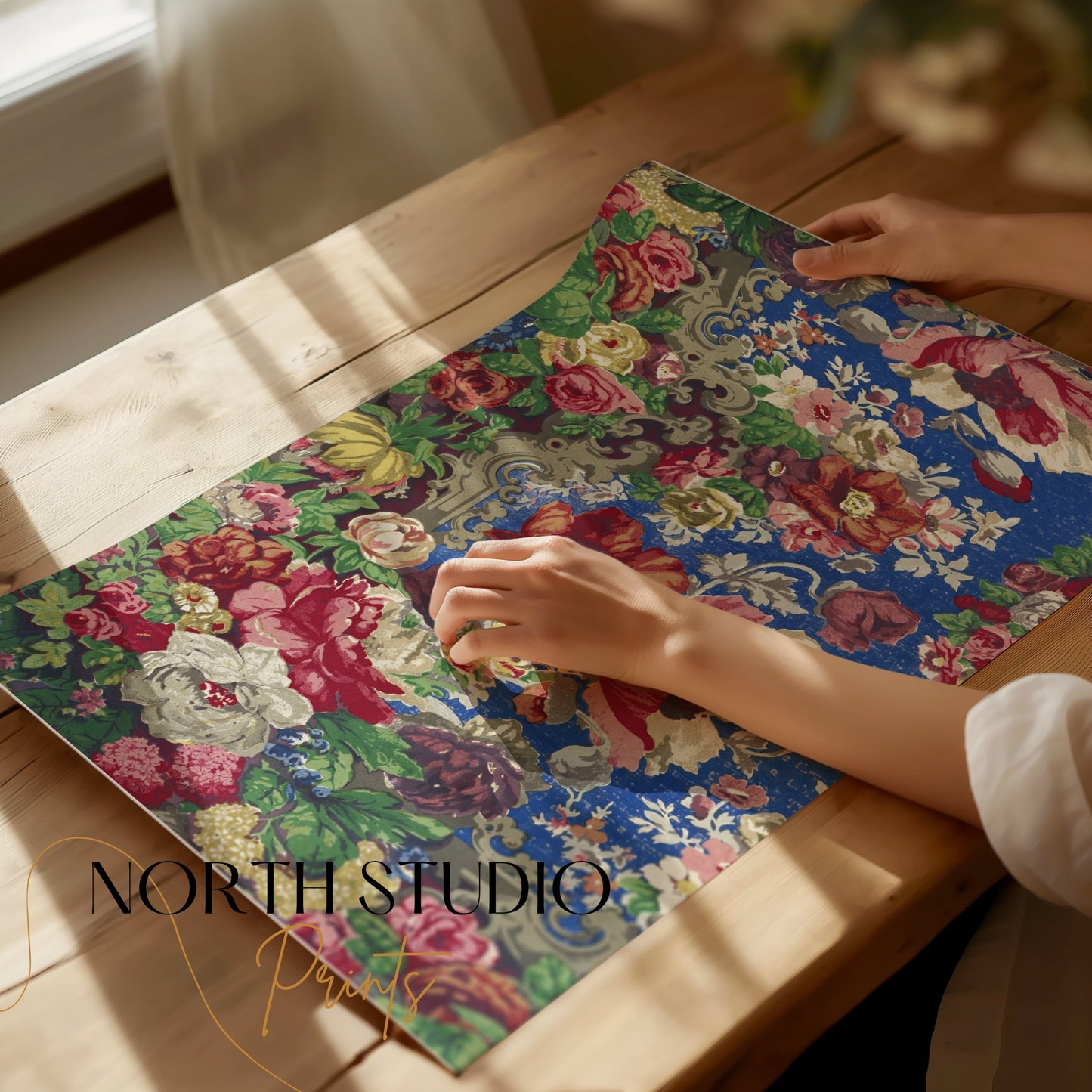 Premium Poster of Colorful Floral Pattern Design Posters