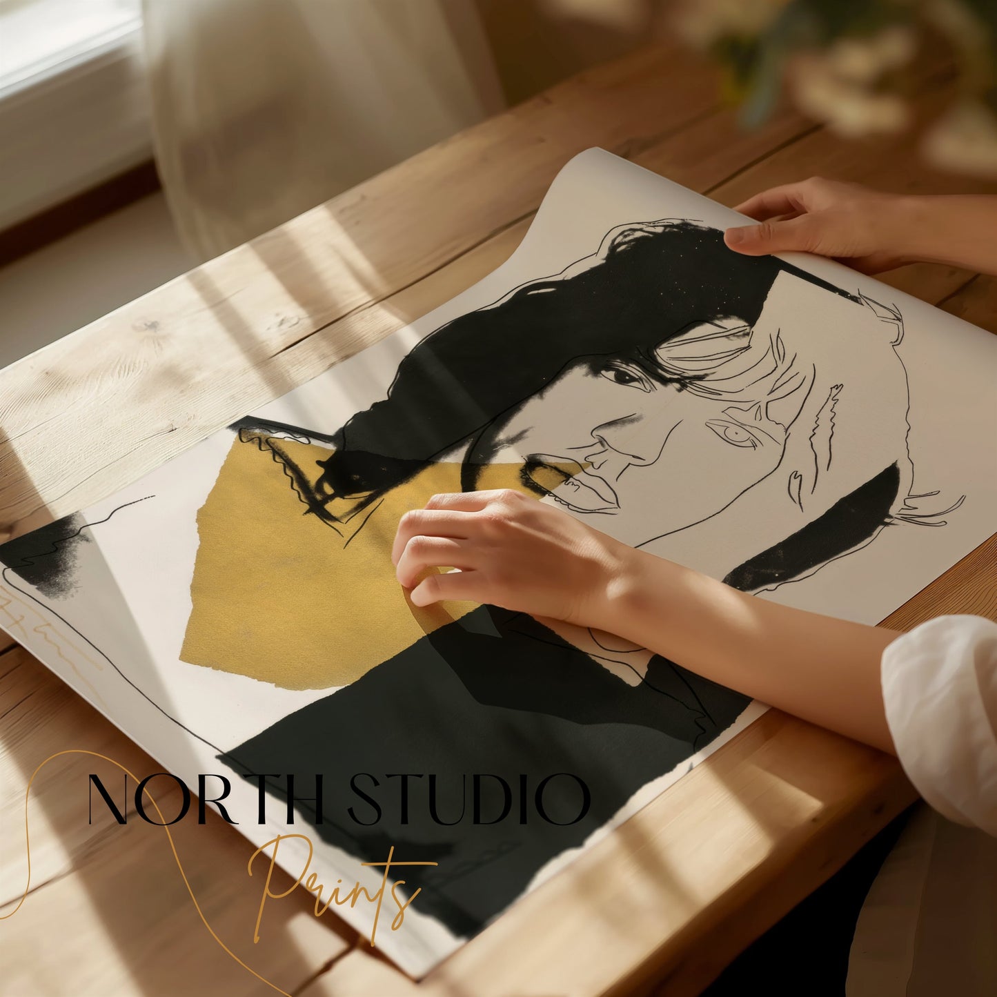 Premium Poster of Creative Abstract Portrait Art for Wall Decor Posters