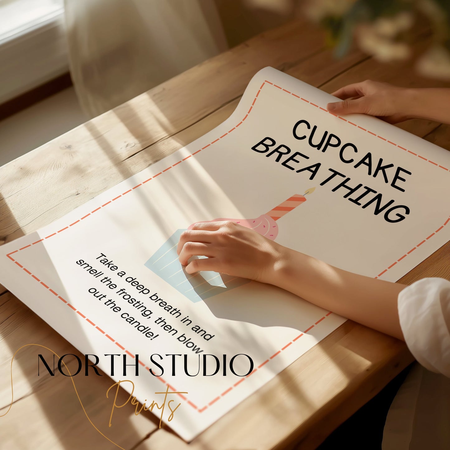 Premium Poster of Cupcake Breathing Motivational Art Print Posters