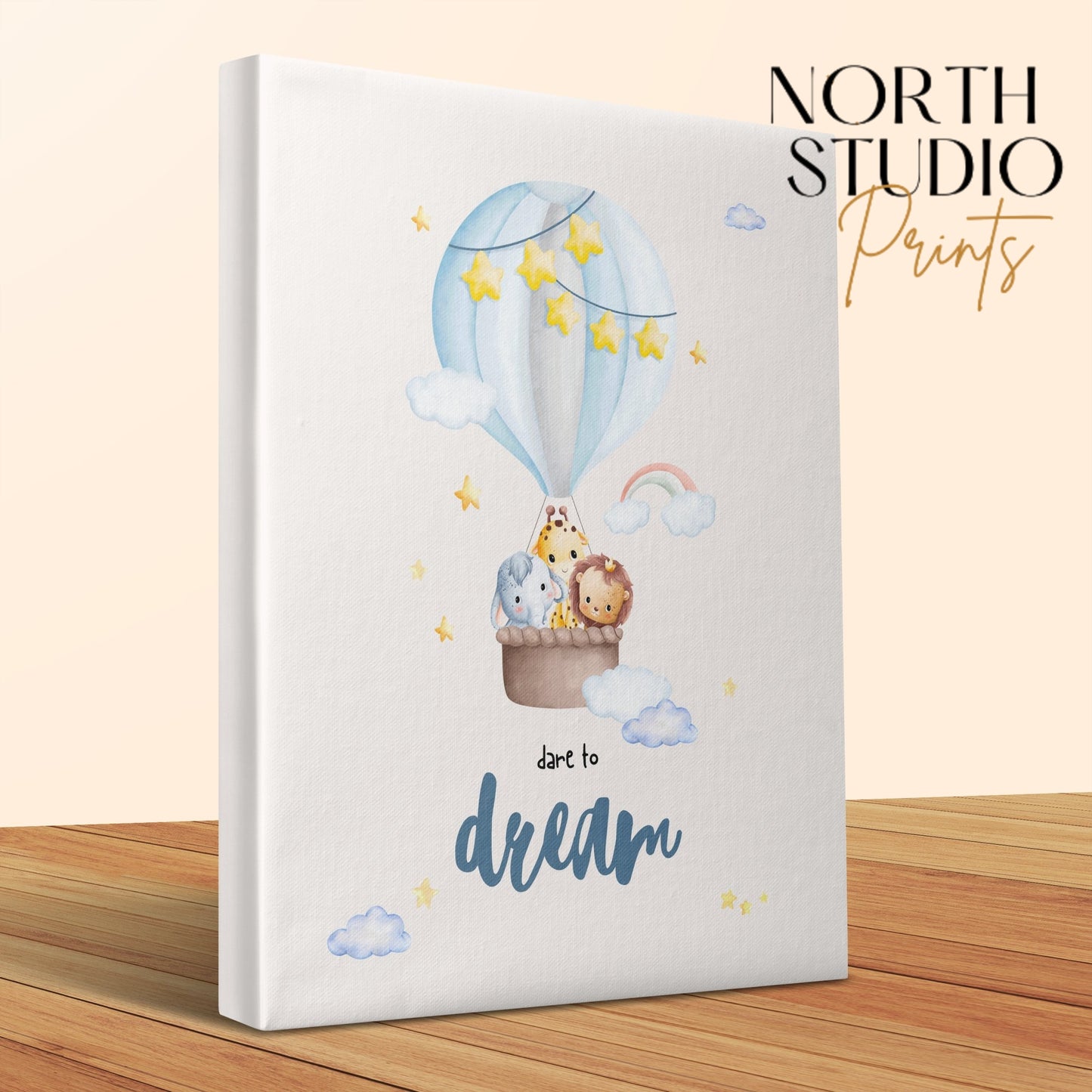 Premium Poster of Dare to Dream Nursery Wall Art Canvas Wraps