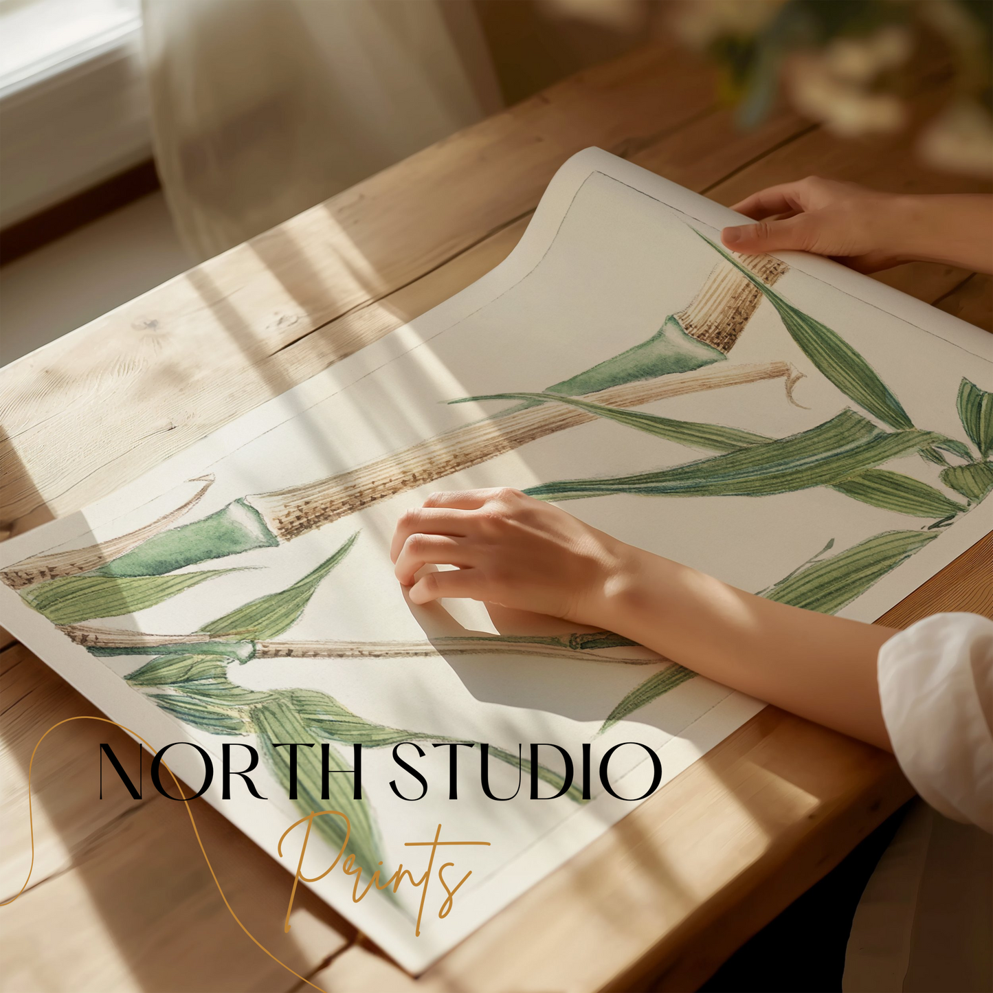 Premium Poster of Elegant Bamboo Artwork for Home Decor Posters