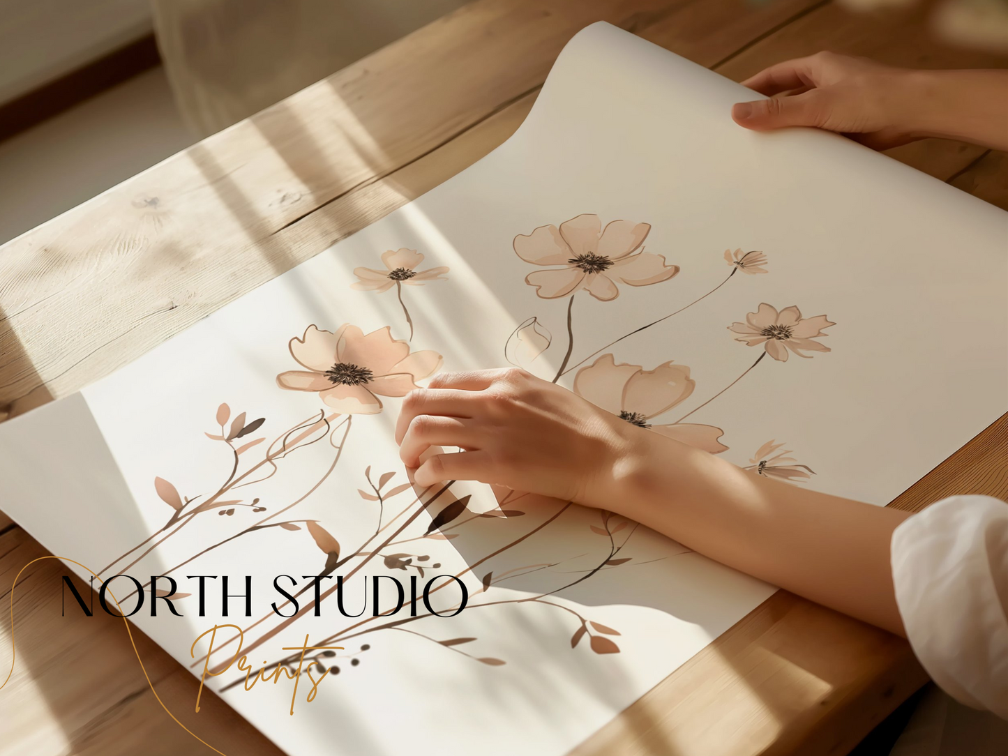 Premium Poster of Elegant Floral Artwork Contemporary Home Decor Posters