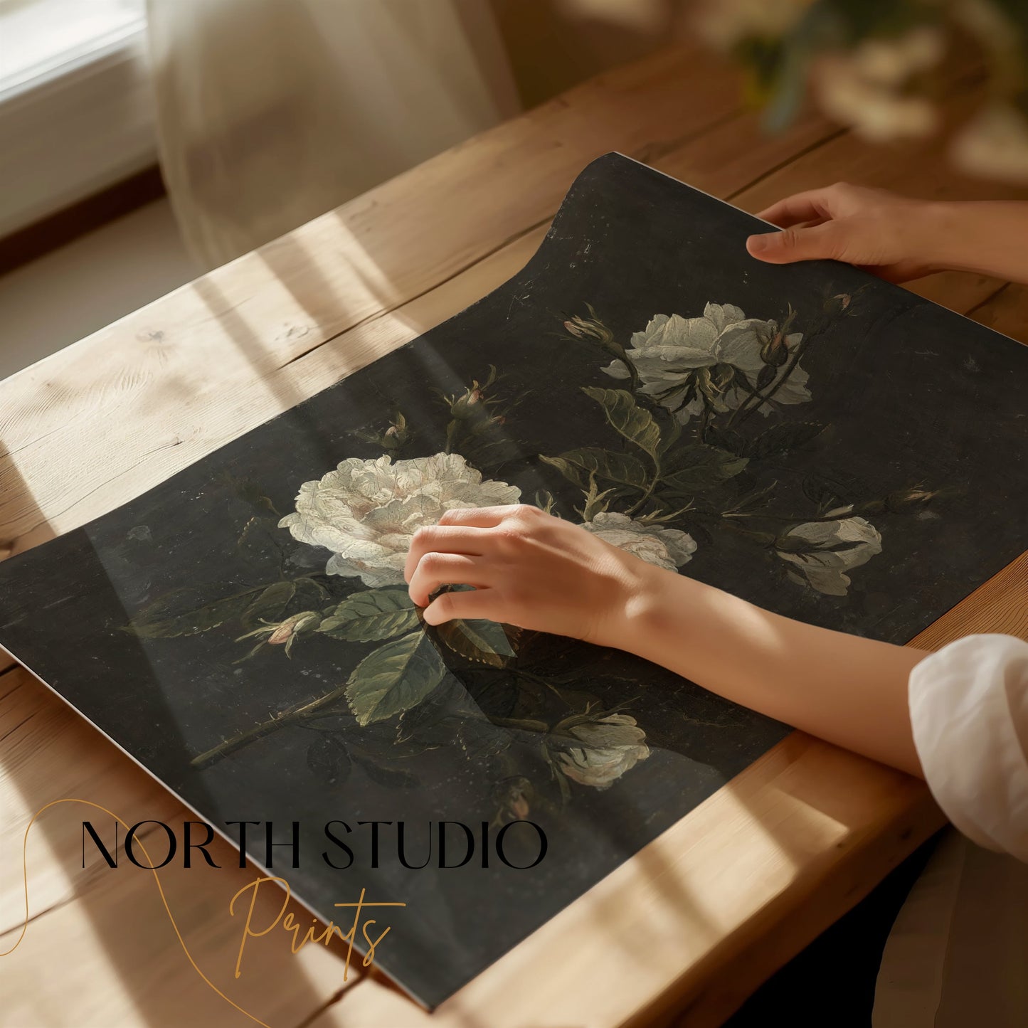 Premium Poster of Elegant Floral Botanical Art Print for Home Wall Posters