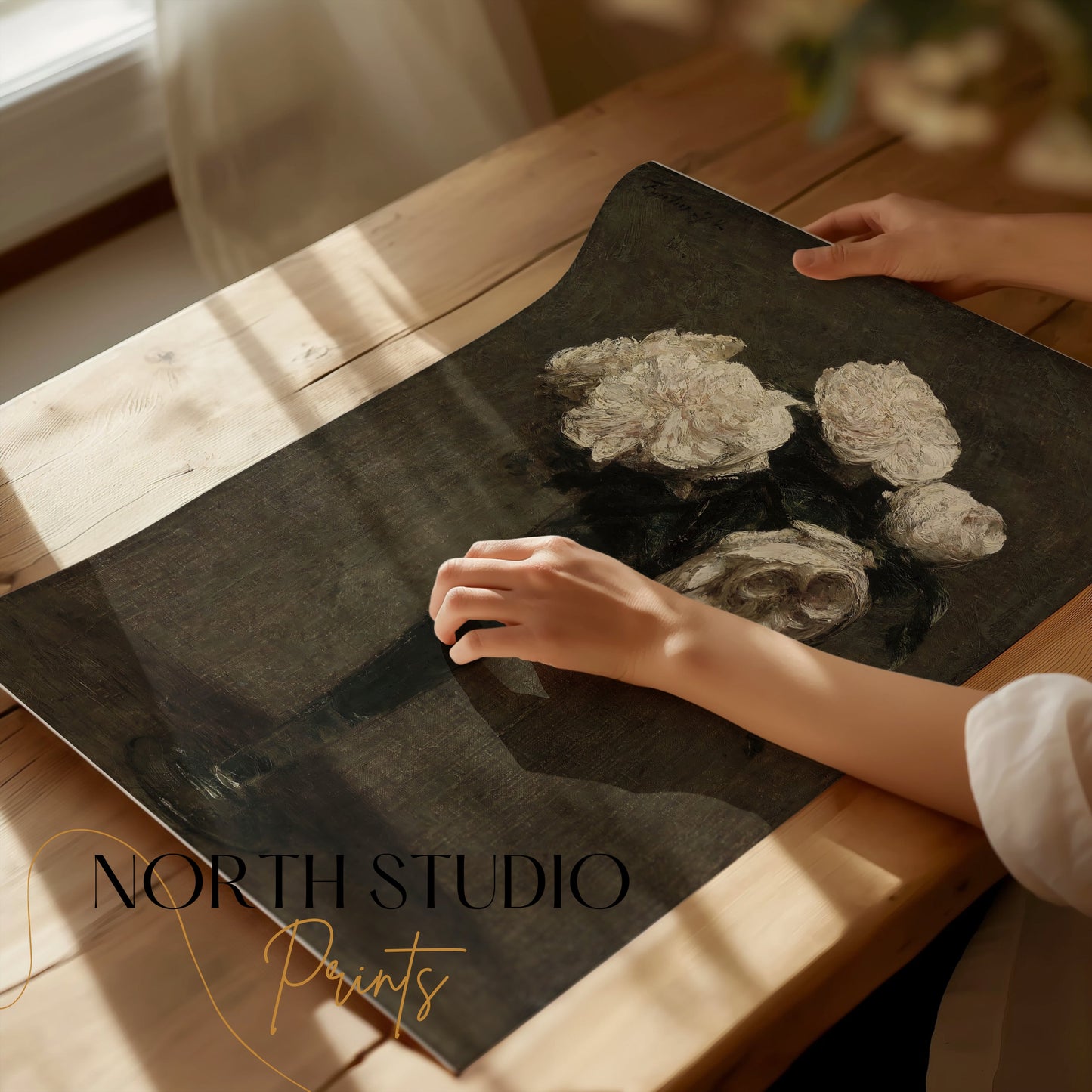 Premium Poster of Elegant Vintage Floral Bouquet Art Print Posters