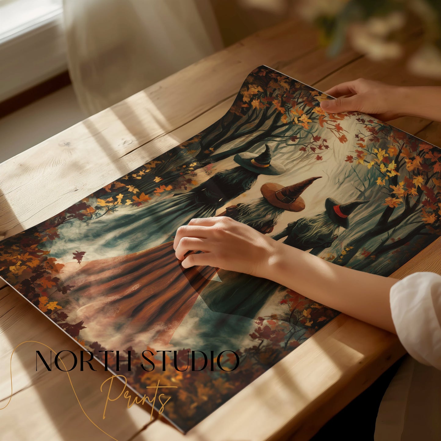 Premium Poster of Enchanting Witches in a Mystical Forest Posters