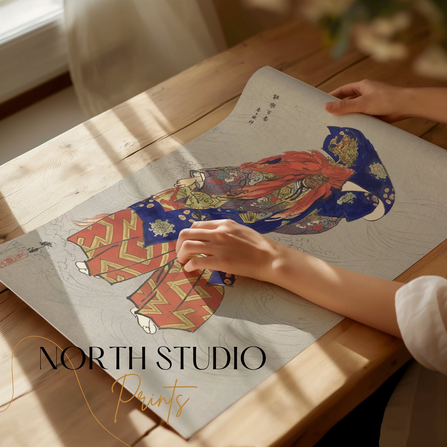 Premium Poster of Japanese Traditional Kabuki Theater Art Wall Posters