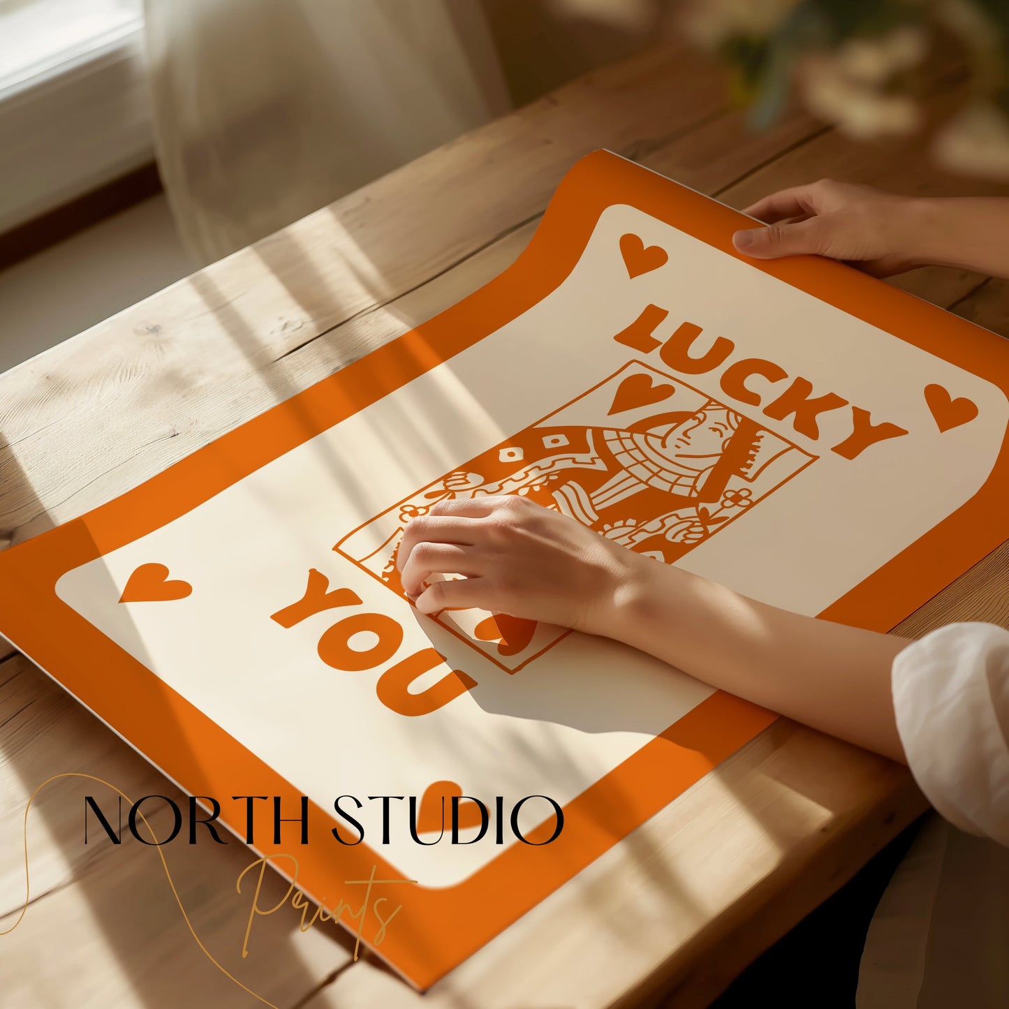 Premium Poster of Lucky You Playing Card Art Print Posters