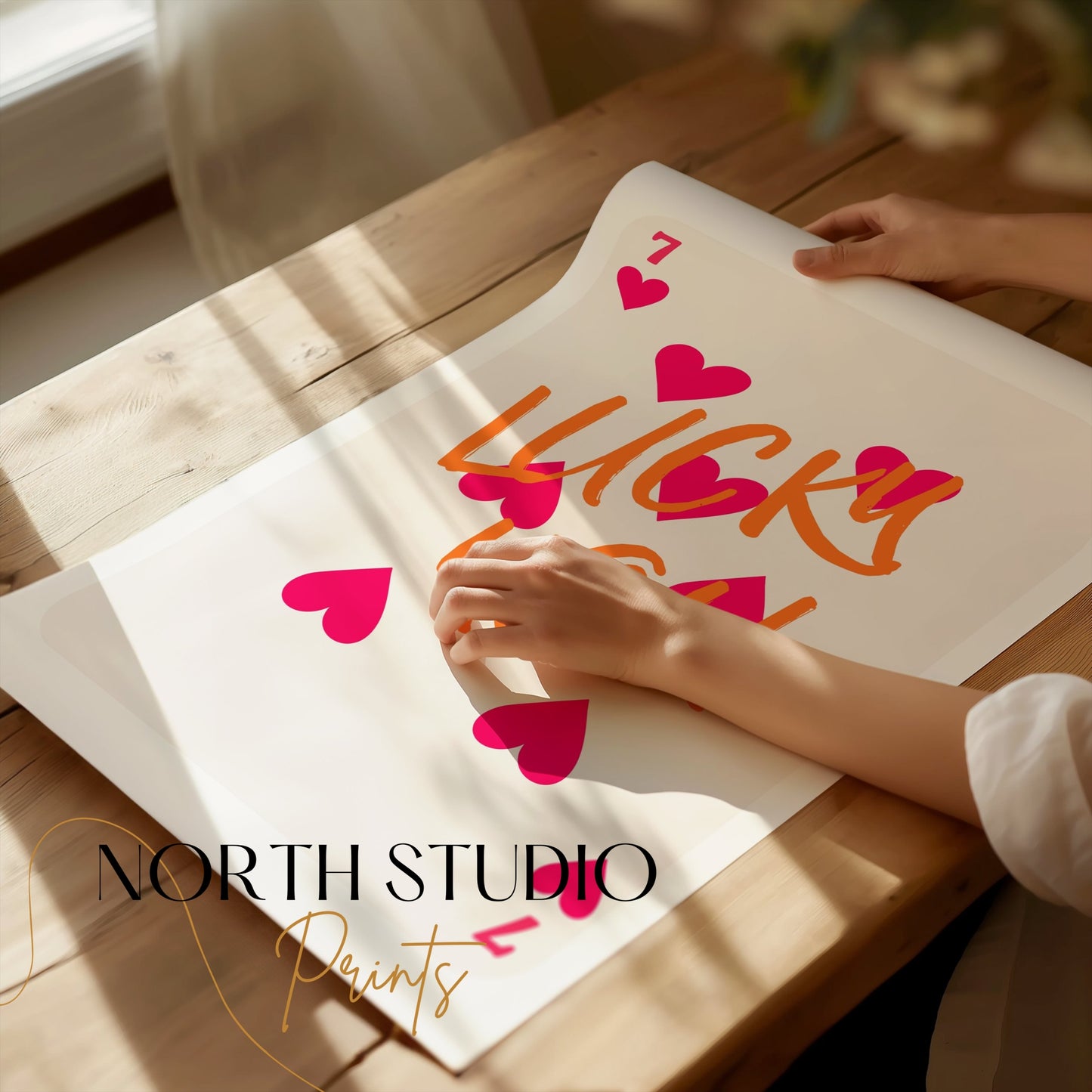 Premium Poster of Lucky You Playing Card Design Art Posters