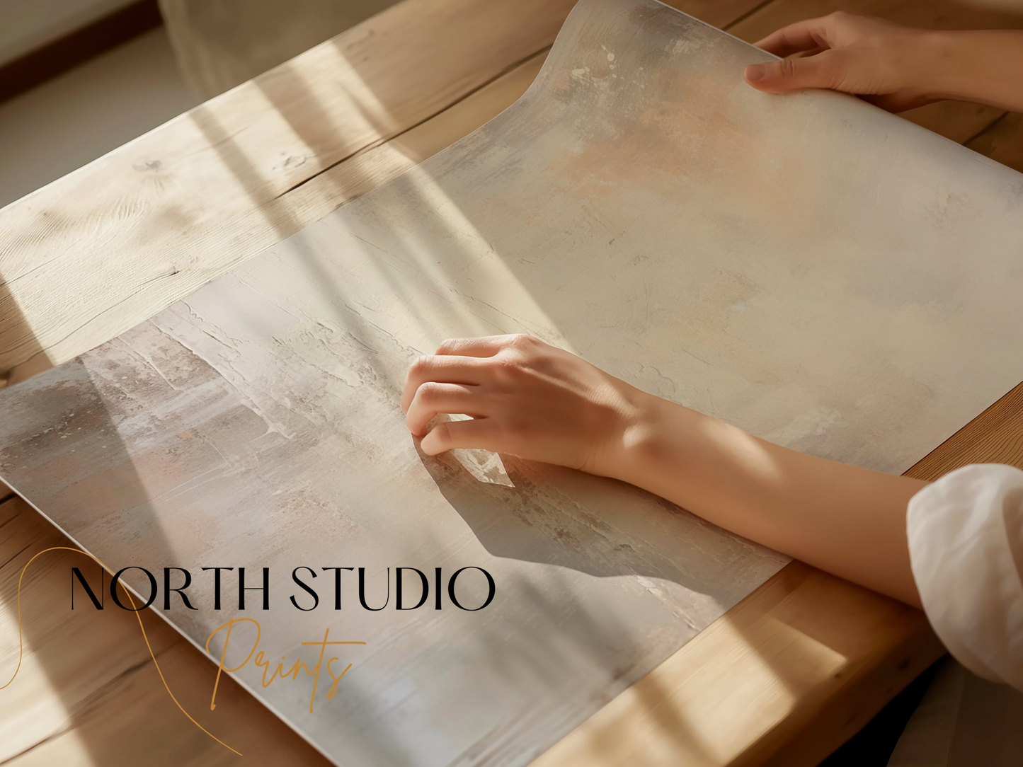 Premium Poster of Modern Abstract Artwork Earthy Tones Wall Art Posters