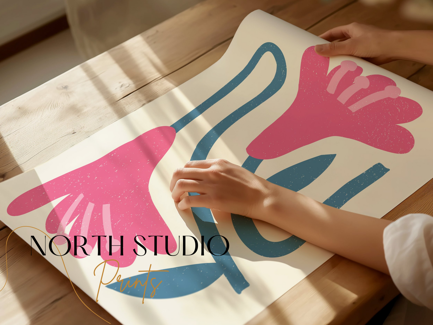 Premium Poster of Modern Abstract Floral Print Wall Decor for Home Posters