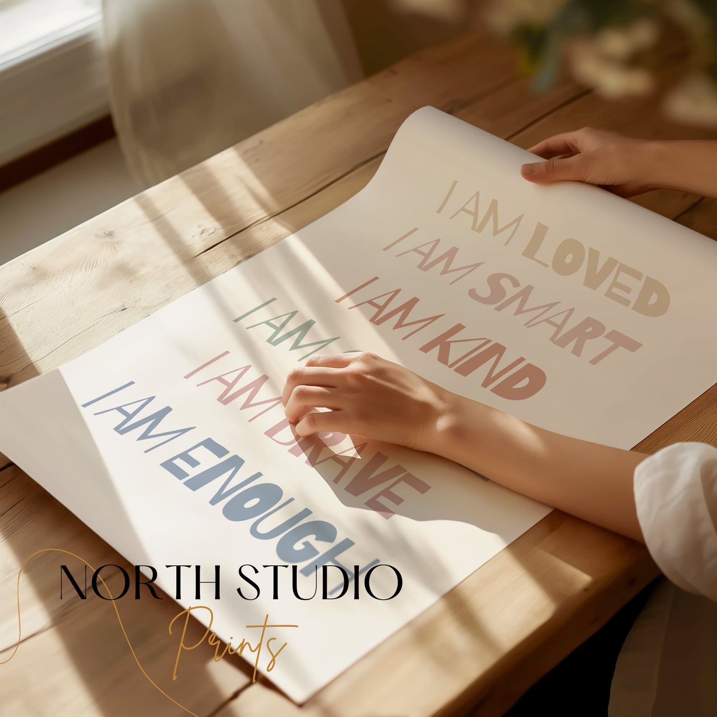 Premium Poster of Motivational Affirmation Typography Art Print Posters