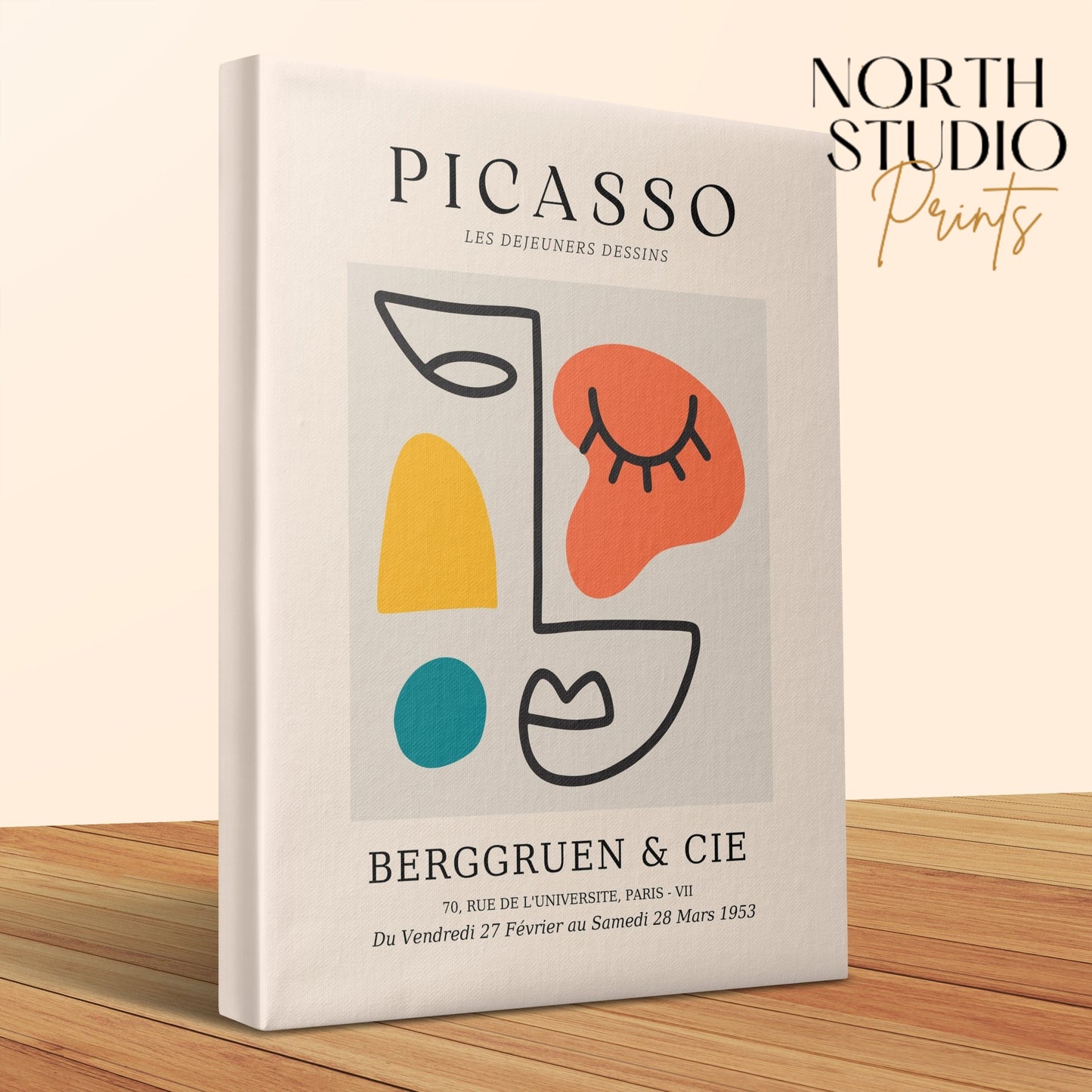 Premium Poster of Picasso Berggruen & Cie Les Dejeuners Dessins Canvas Wraps
