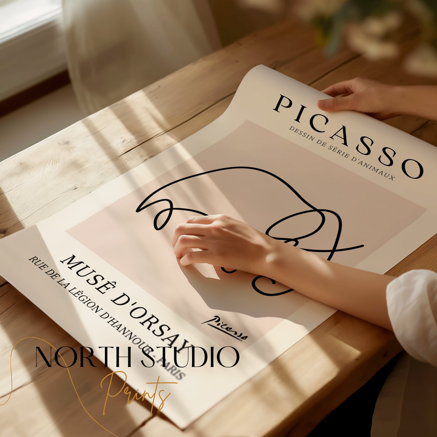 Premium Poster of Picasso Dessin de Série d'Animaux Elephant Posters