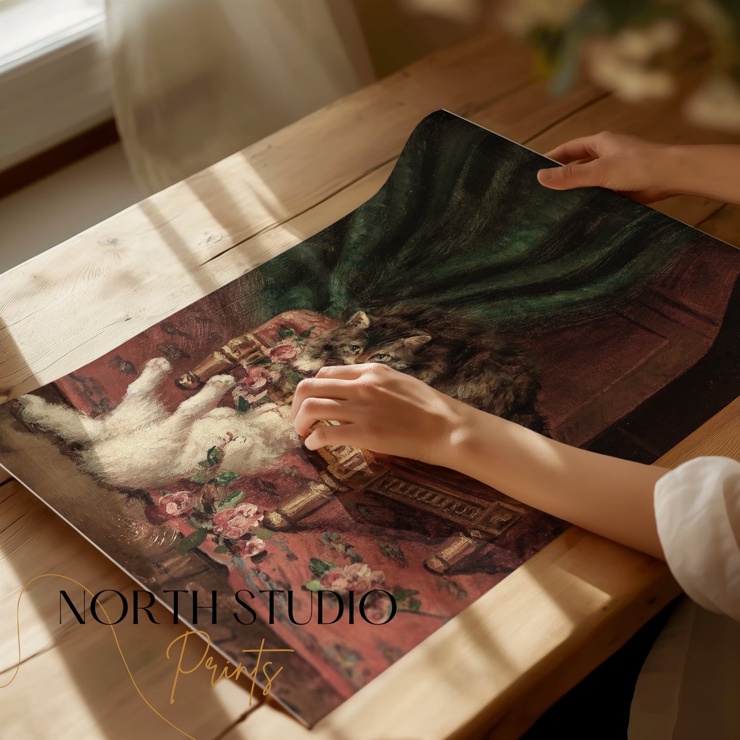 Premium Poster of Playful Cats Decorative Wall Art for Home Posters