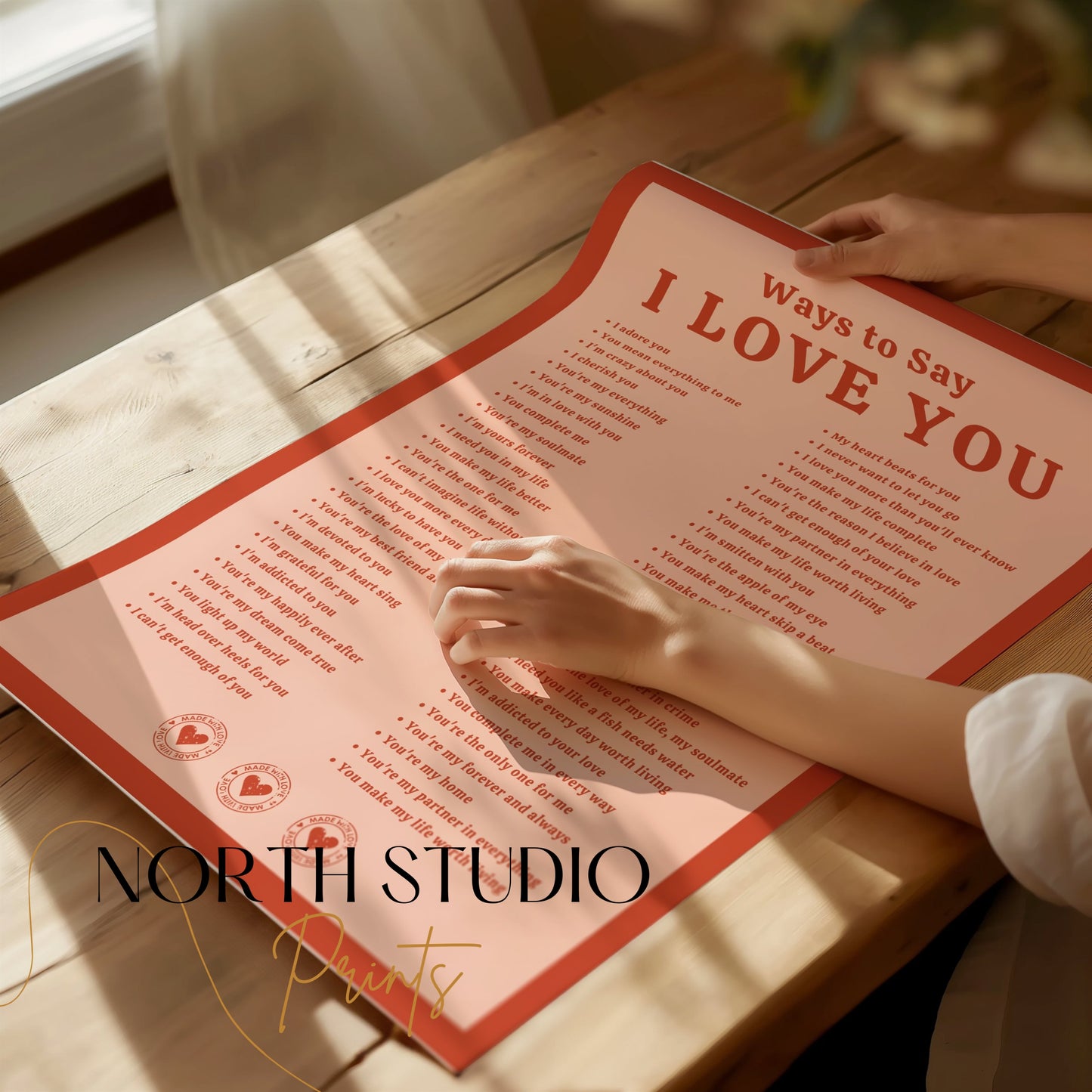 Premium Poster of Romantic Ways to Say I Love You Posters