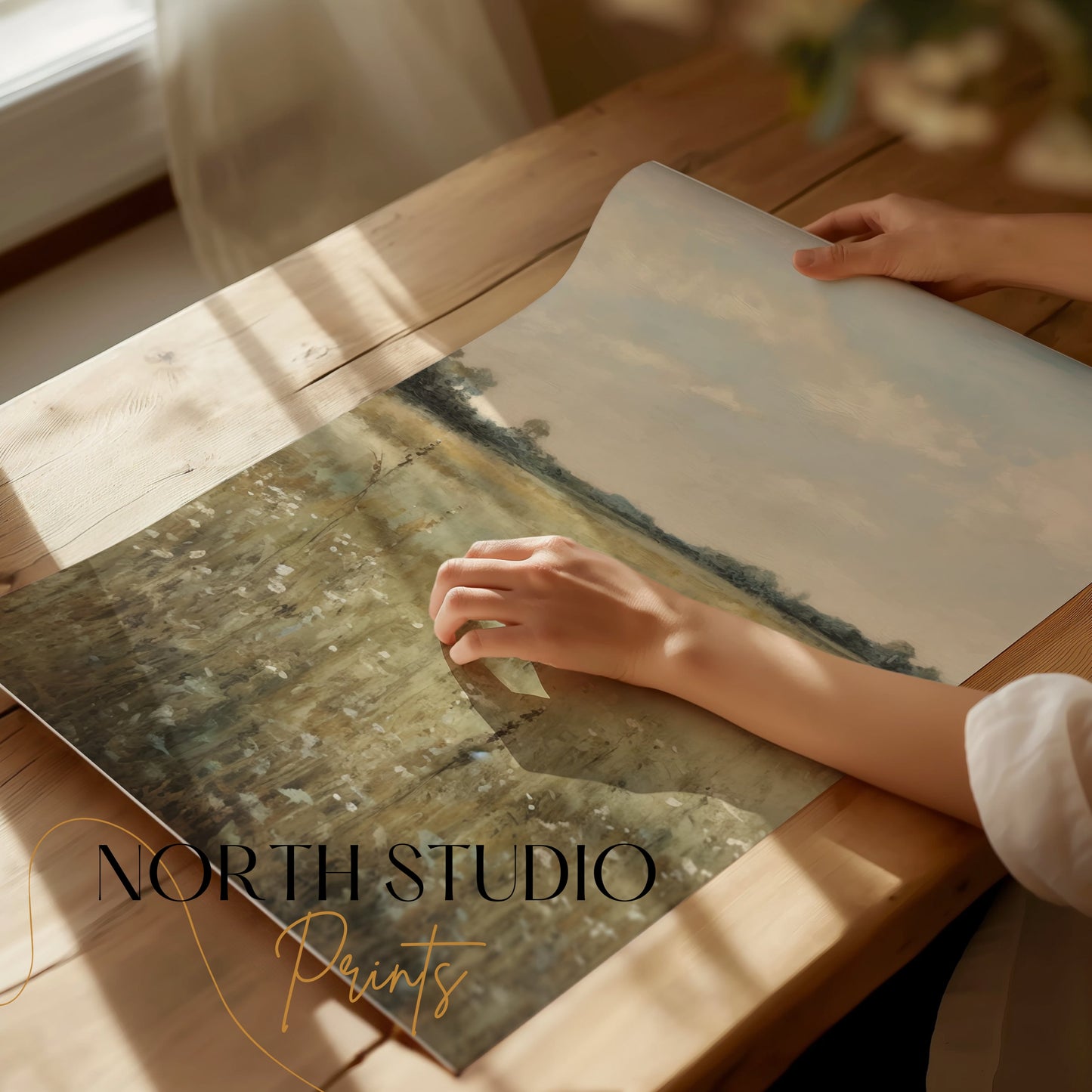 Premium Poster of Scenic Meadow Landscape Wall Art Posters
