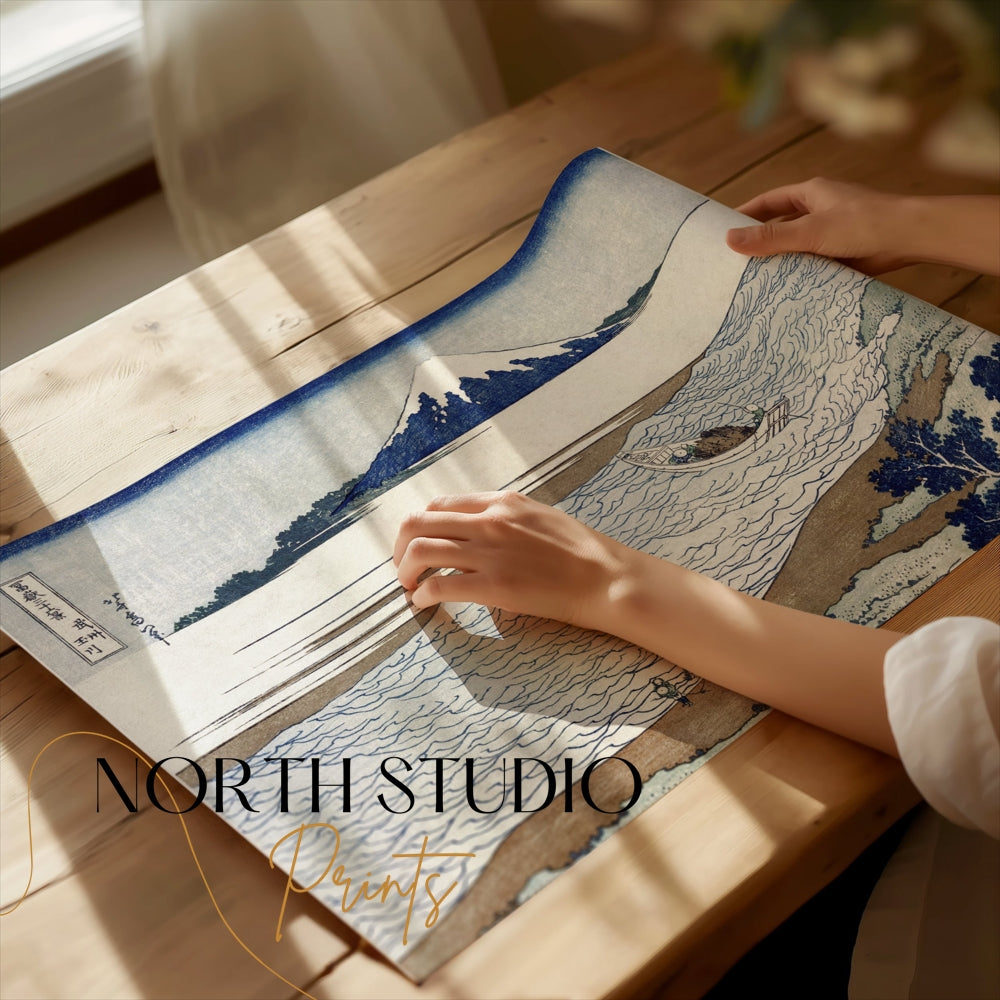 Premium Poster of Scenic View Mount Fuji Art Landscape Posters