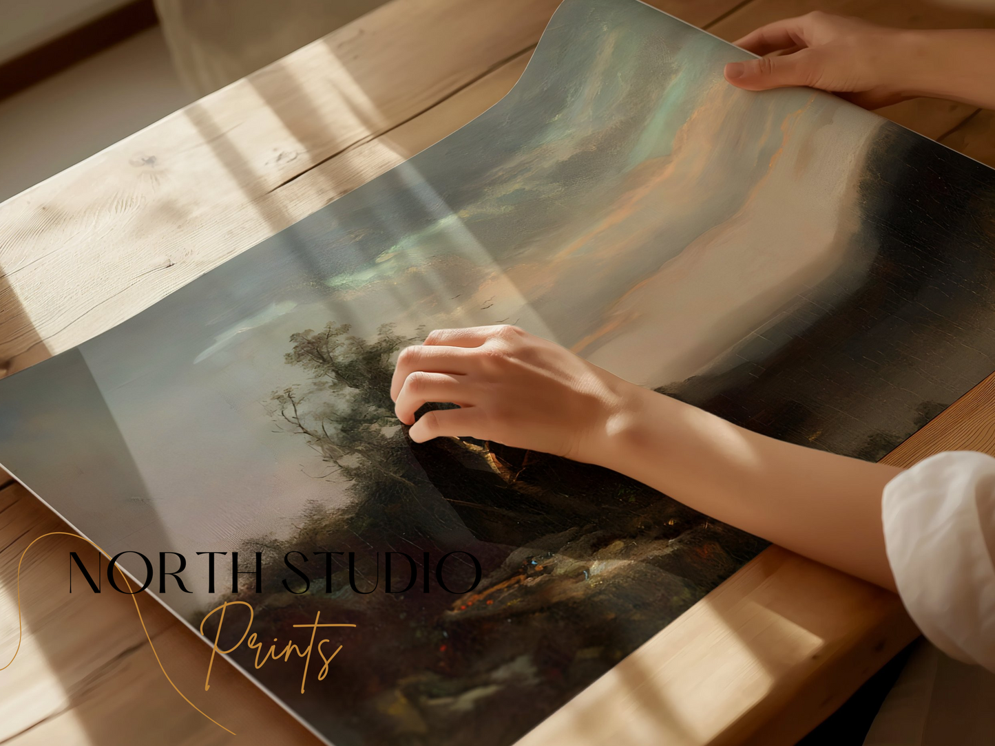 Premium Poster of Serene Landscape Art for Home Decor Beautiful Posters