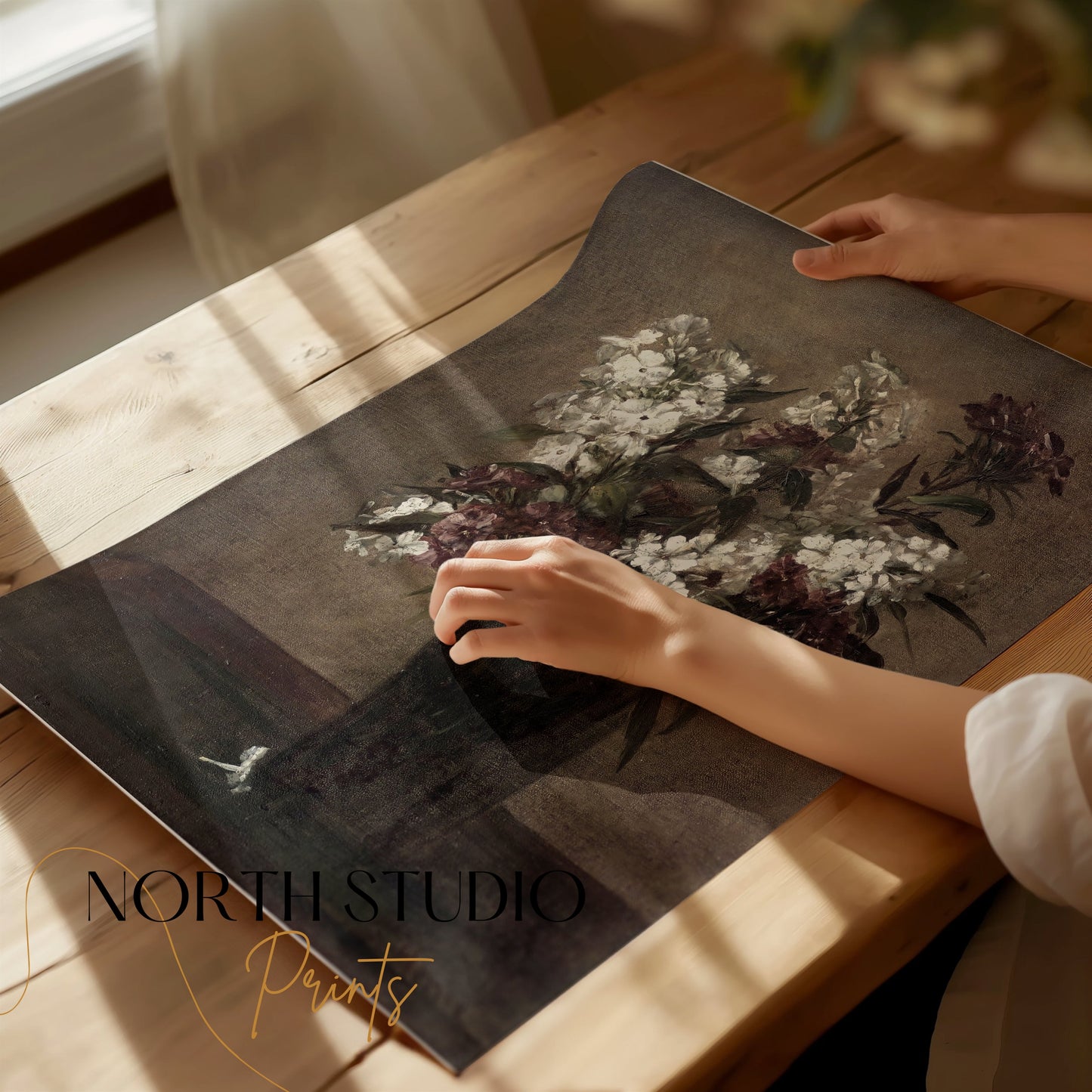 Premium Poster of Still Life Floral Bouquet in Vase Art Print Posters