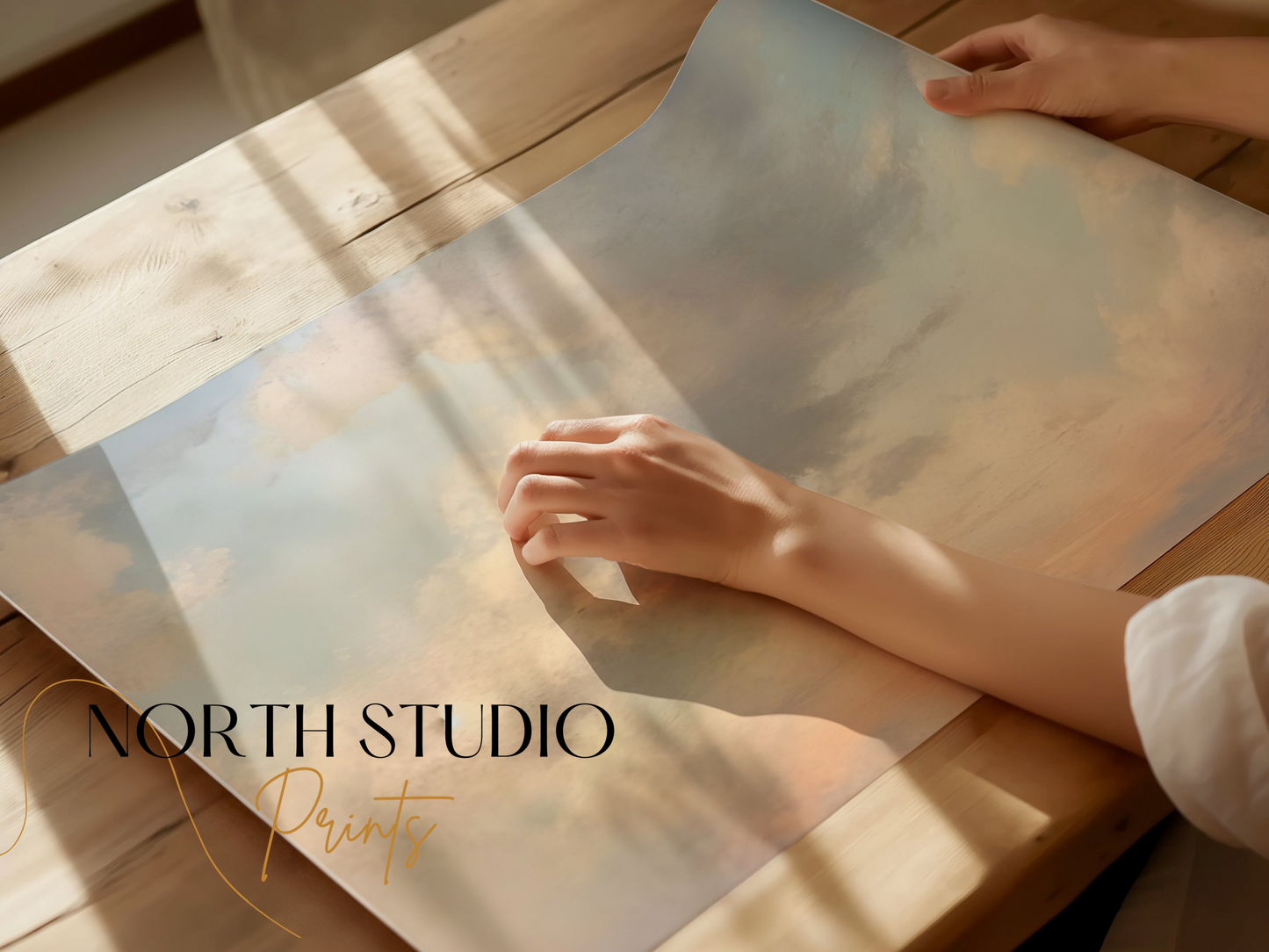 Premium Poster of Sublime Cloudscape Art for Serene Wall Decor Posters