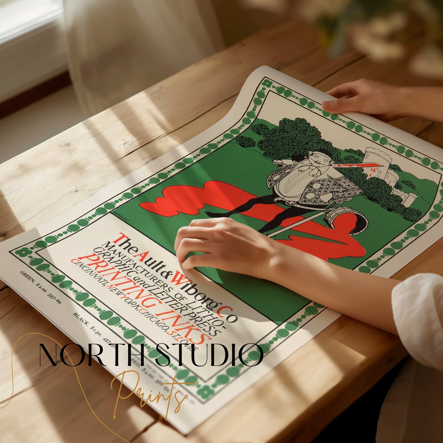 Premium Poster of The Ault and Wiborg Co Printing Inks Advertising Posters
