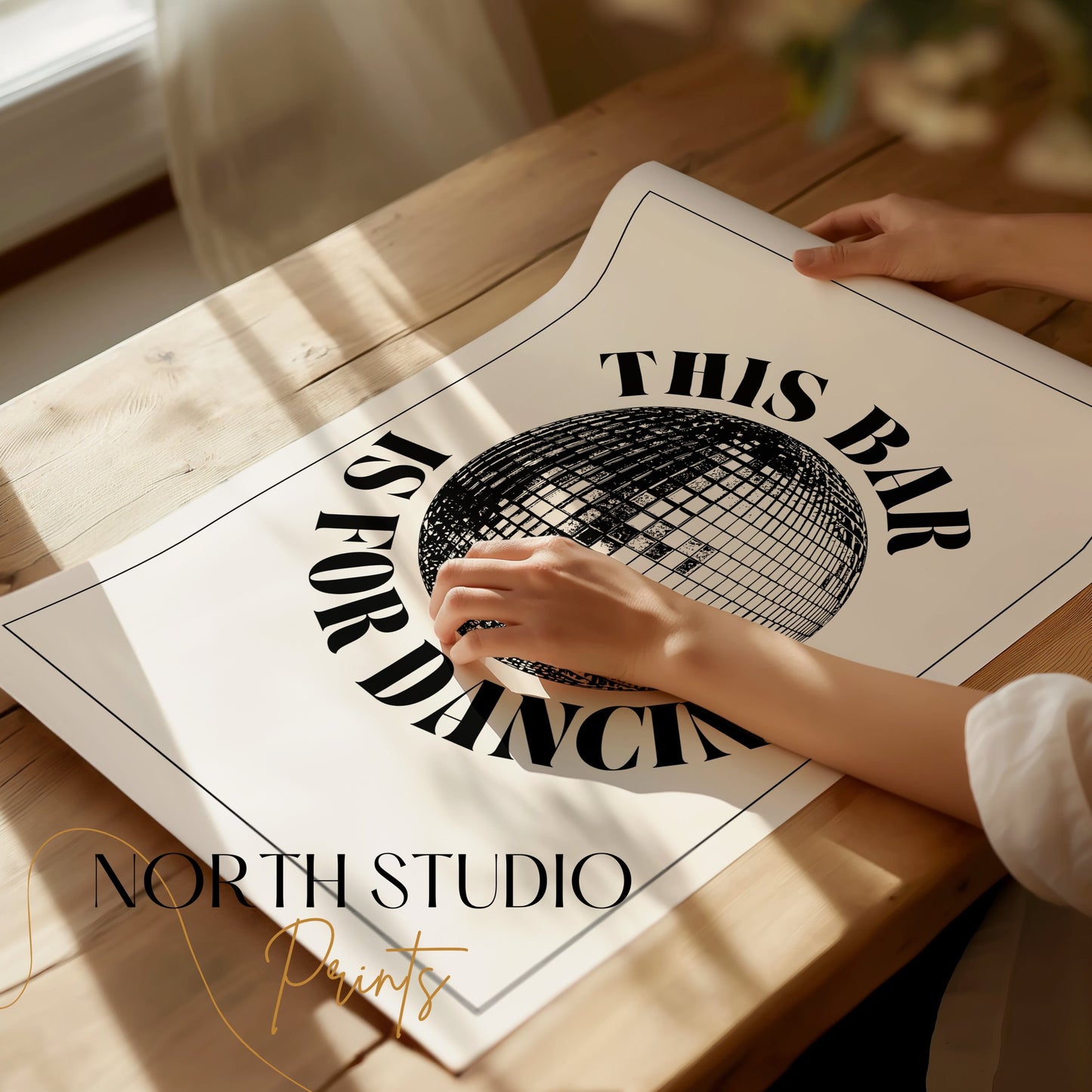 Premium Poster of This Bar is For Dancing Disco Ball Wall Art Posters