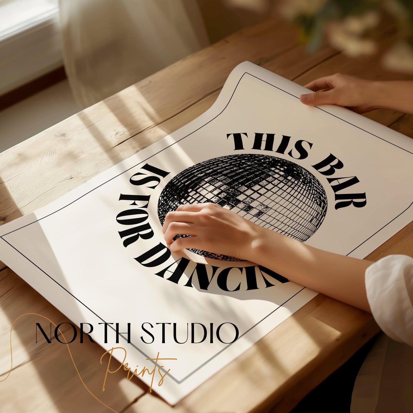 Premium Poster of This Bar is for Dancing Disco Ball Art Posters