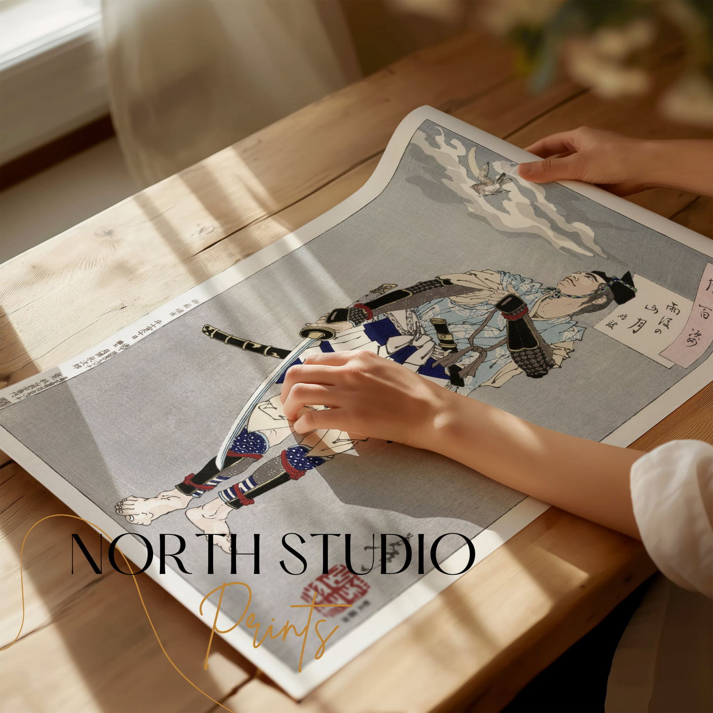 Premium Poster of Traditional Japanese Warrior Art Decorative Posters