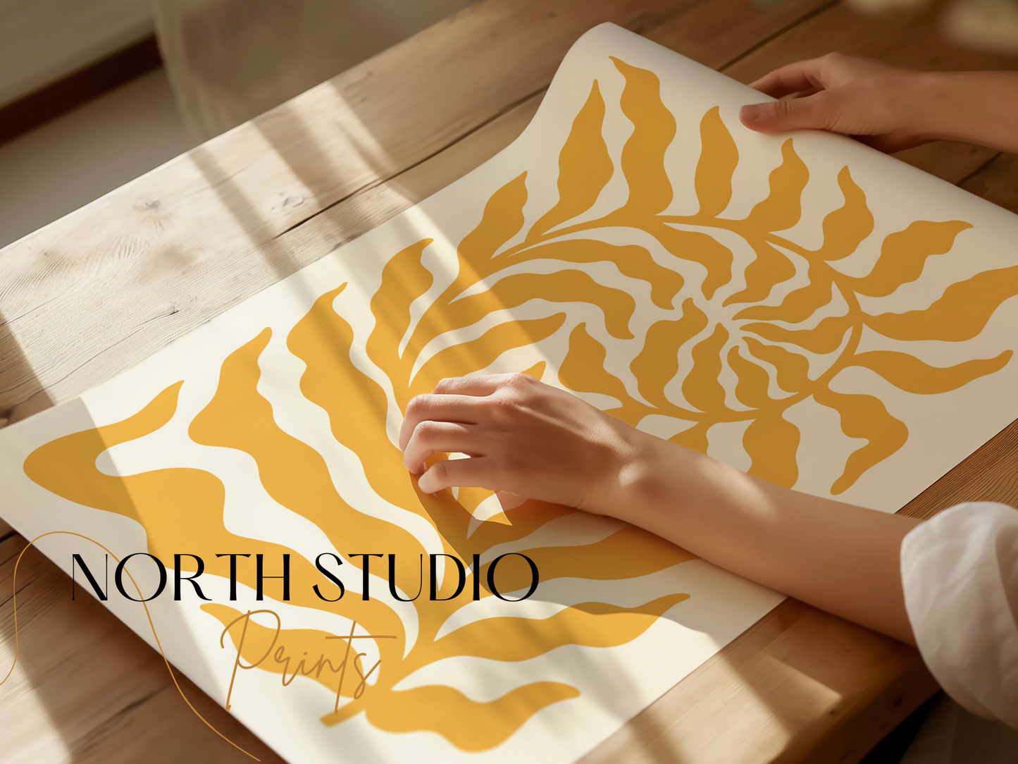 Premium Poster of Unique Abstract Leafy Pattern Decorative Posters