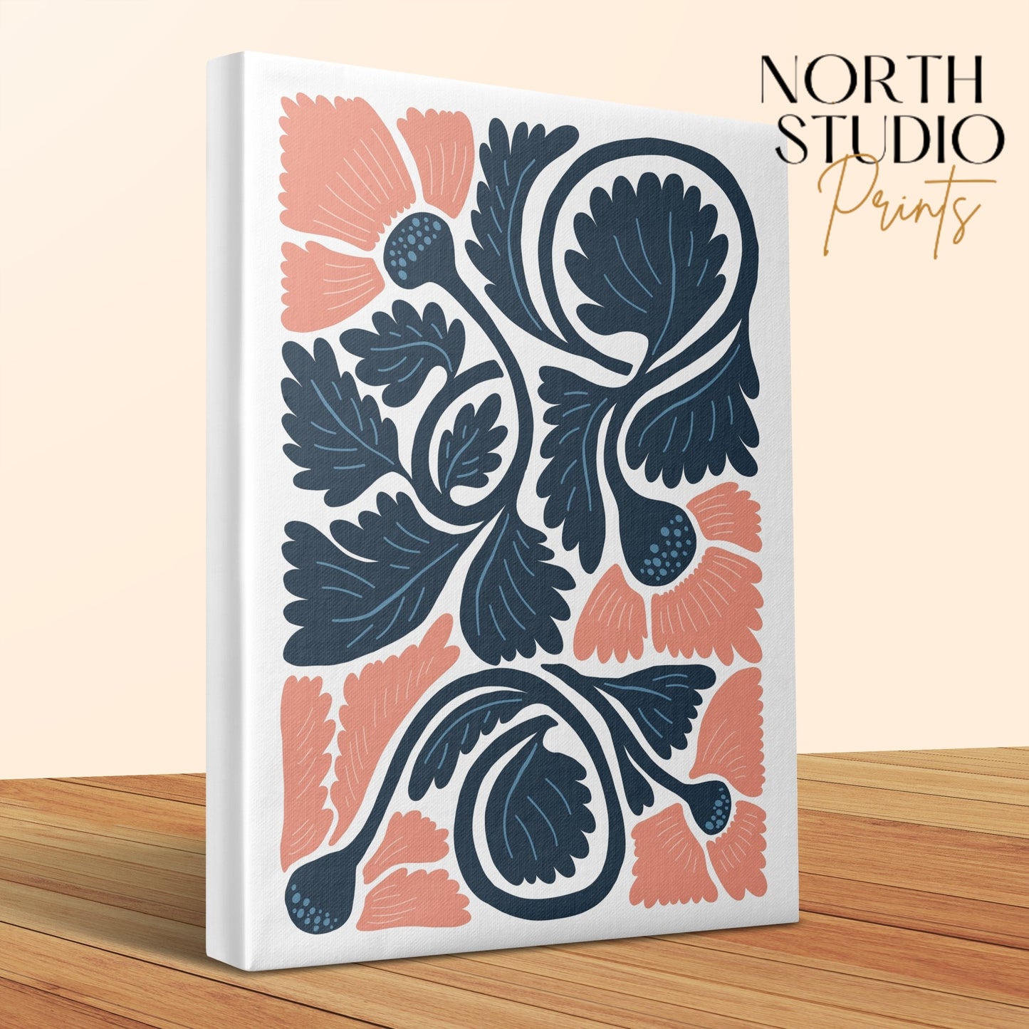 Premium Poster of Vibrant Botanical Illustration Floral Canvas Wraps