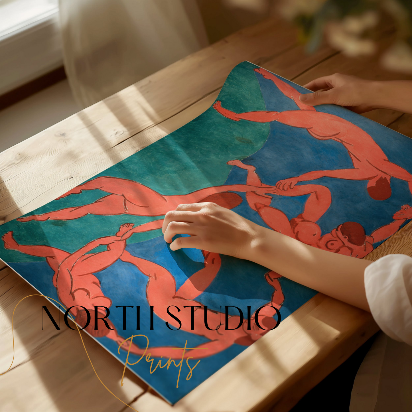 Premium Poster of Vibrant Dance Artwork Matisse Inspired Art Posters