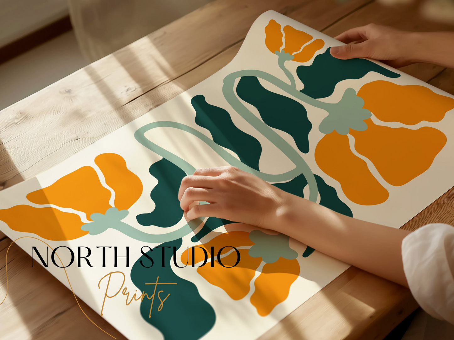 Premium Poster of Vibrant Floral Art Print for Home Wall Décor Posters