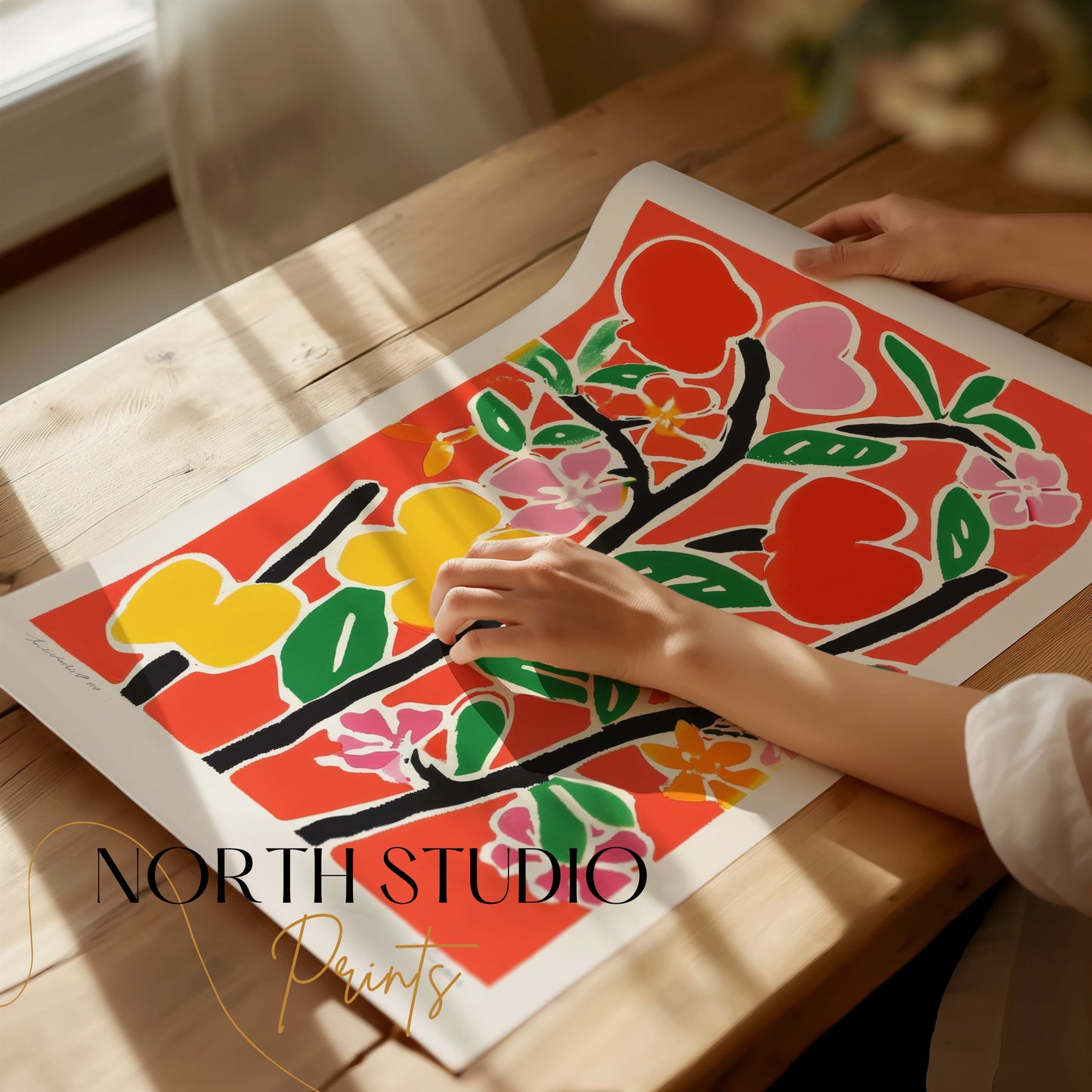Premium Poster of Vibrant Floral Botanical Art Print Colorful Wall Posters