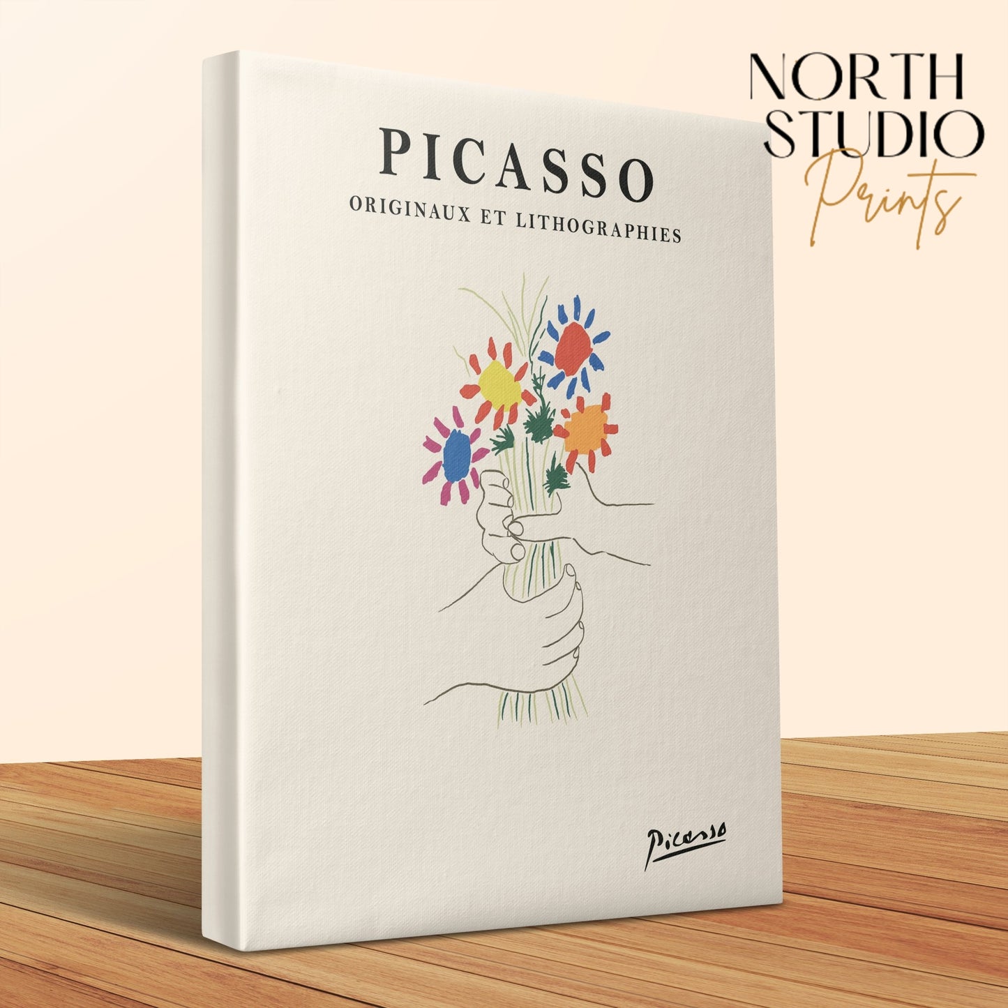 Premium Poster of Vibrant Picasso Originals and Lithographies Canvas Wraps