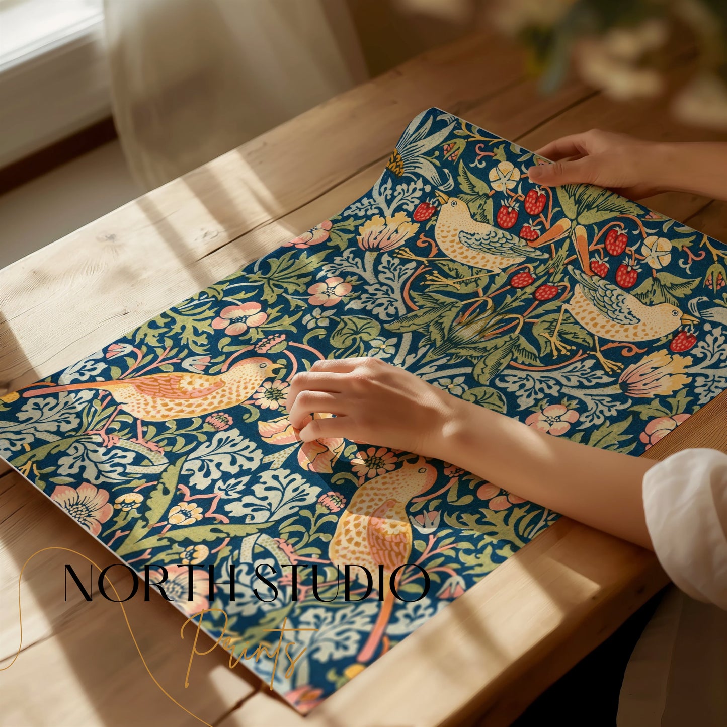 Premium Poster of Vibrant William Morris Strawberry Thief Posters