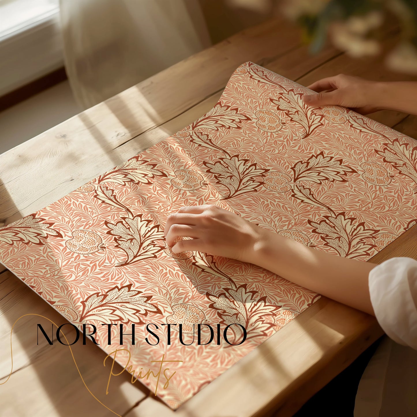 Premium Poster of Victorian Floral Design Vintage Style Posters