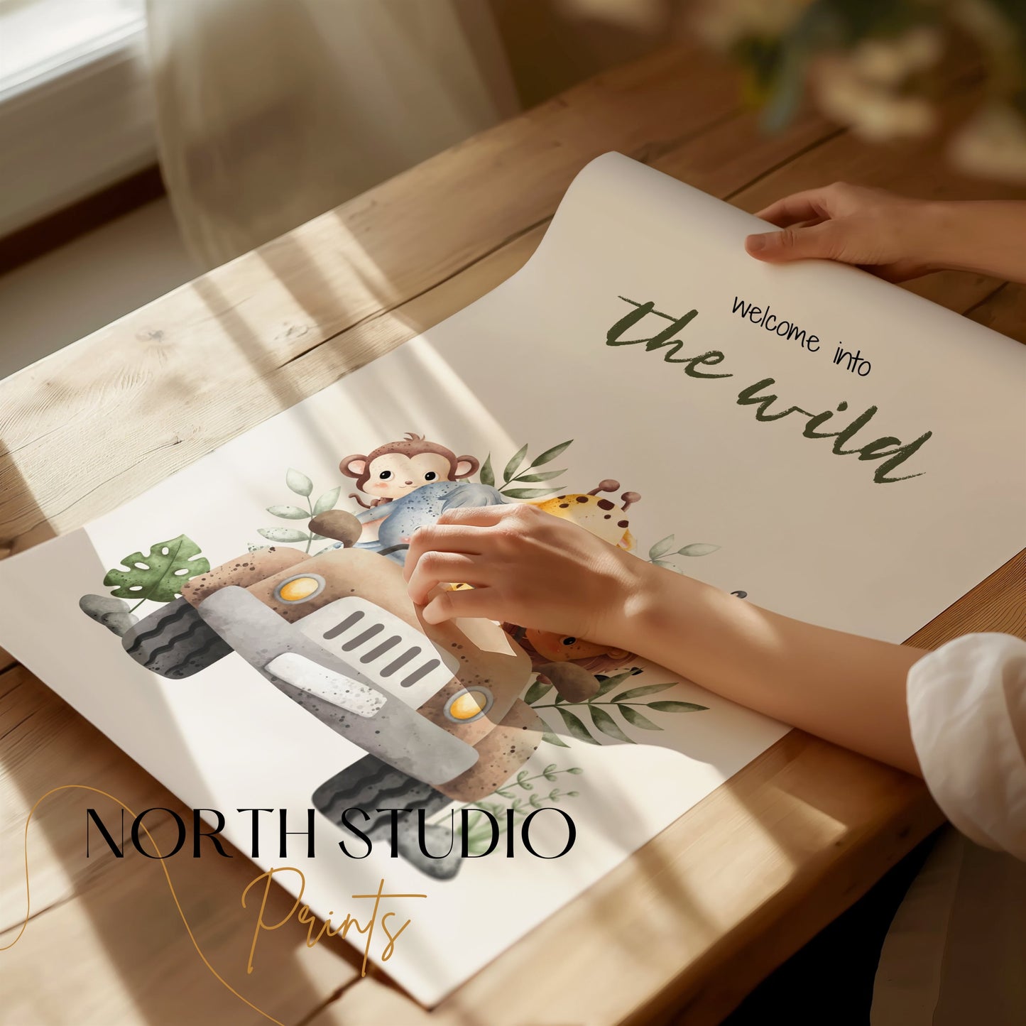 Premium Poster of Welcome Into the Wild Safari Animal Themed Posters